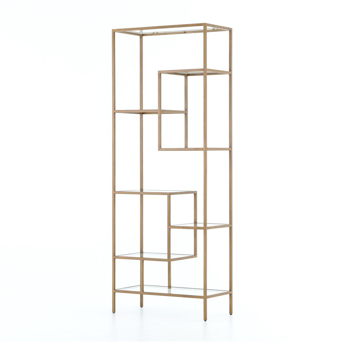 Helena Brass Bookcase 83"Bookcase Four Hands 83" Four Hands, Burke Decor, Mid Century Modern Furniture, Old Bones Furniture Company, Old Bones Co, Modern Mid Century, Designer Furniture, https://www.oldbonesco.com/