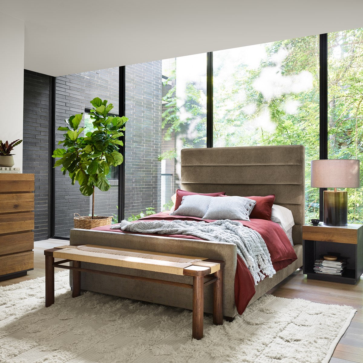 Daphne Bed Bed Four Hands Four Hands, Burke Decor, Mid Century Modern Furniture, Old Bones Furniture Company, Old Bones Co, Modern Mid Century, Designer Furniture, https://www.oldbonesco.com/