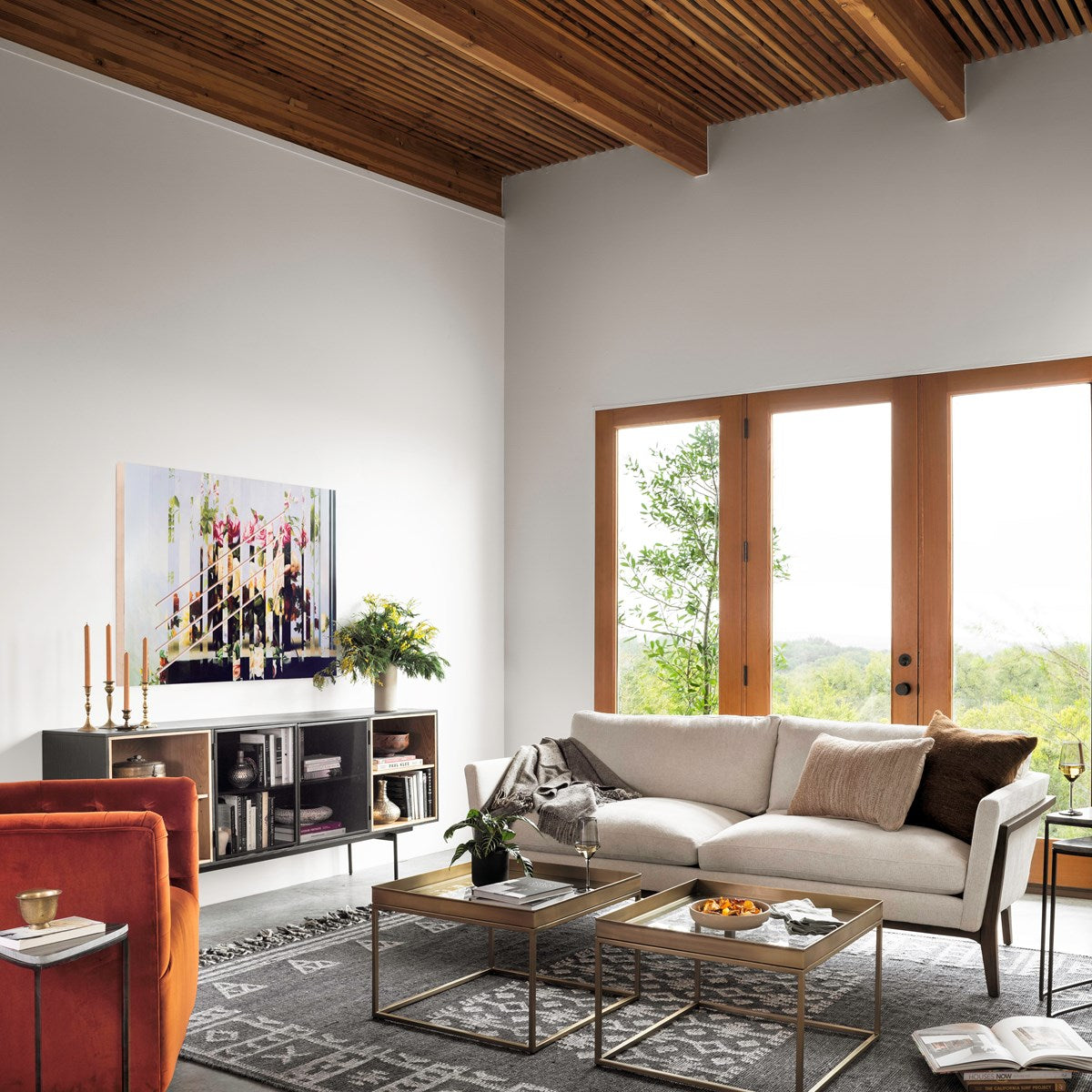 Hanover Swivel Chair-Sapphire Rust Chair Four Hands Four Hands, Burke Decor, Mid Century Modern Furniture, Old Bones Furniture Company, Old Bones Co, Modern Mid Century, Designer Furniture, https://www.oldbonesco.com/