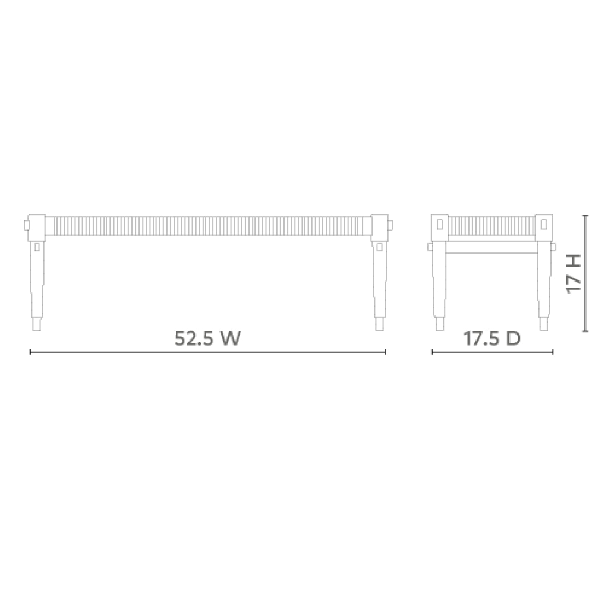 Rope Bench, White Benches Bungalow 5 Four Hands, Burke Decor, Mid Century Modern Furniture, Old Bones Furniture Company, Old Bones Co, Modern Mid Century, Designer Furniture, https://www.oldbonesco.com/