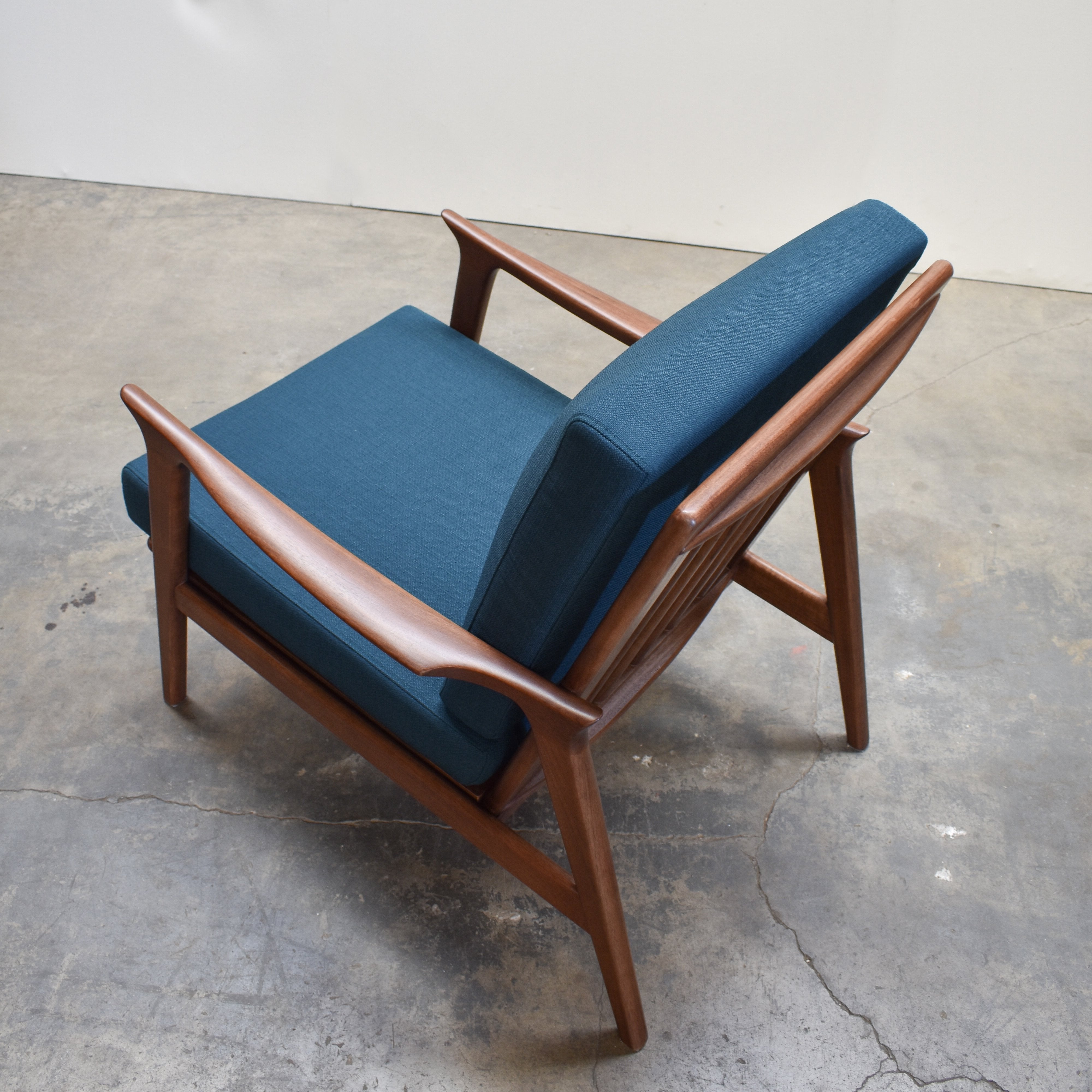 Charlotte Walnut Mid Century Modern Accent Chair, Azure  Gingko Home Furnishings     Four Hands, Burke Decor, Mid Century Modern Furniture, Old Bones Furniture Company, Old Bones Co, Modern Mid Century, Designer Furniture, https://www.oldbonesco.com/