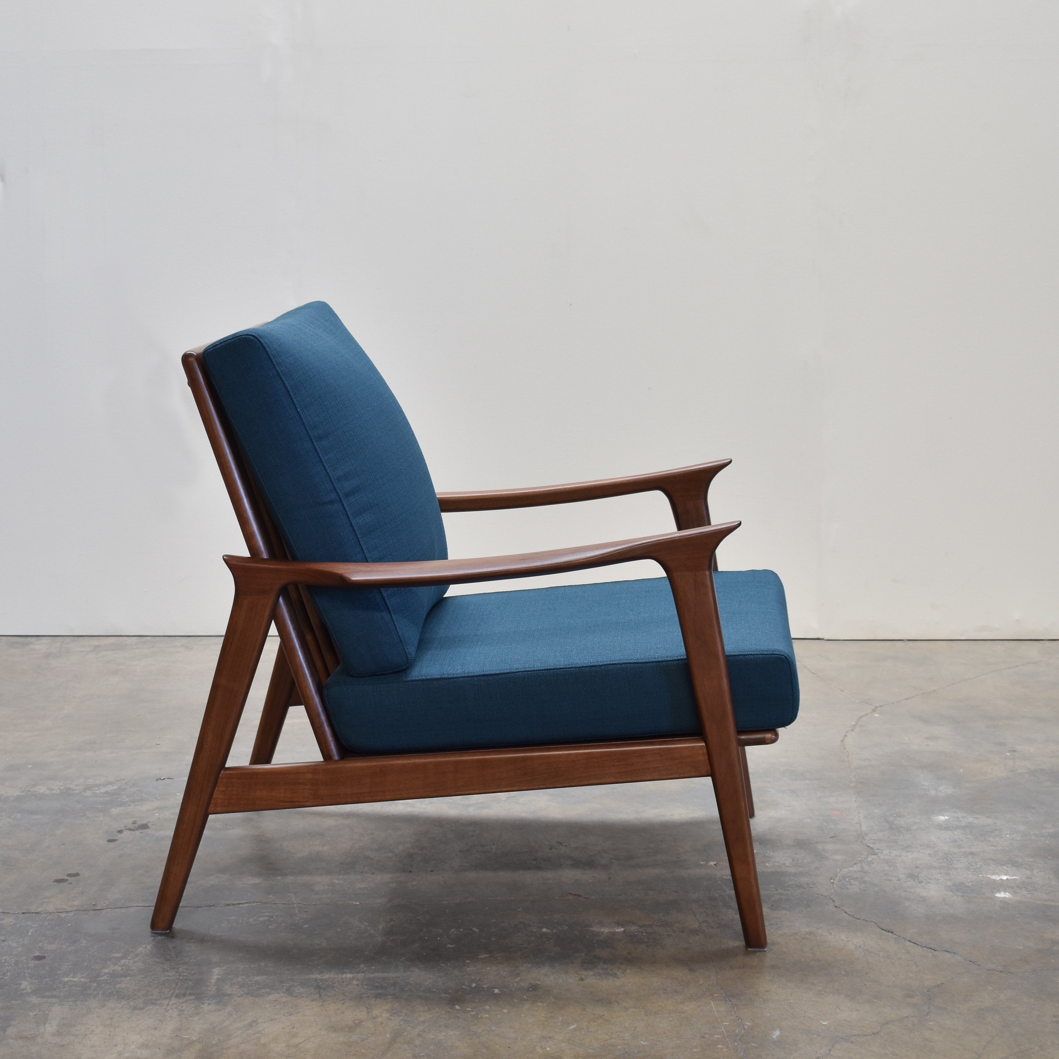 Charlotte Walnut Mid Century Modern Accent Chair, Azure  Gingko Home Furnishings     Four Hands, Burke Decor, Mid Century Modern Furniture, Old Bones Furniture Company, Old Bones Co, Modern Mid Century, Designer Furniture, https://www.oldbonesco.com/