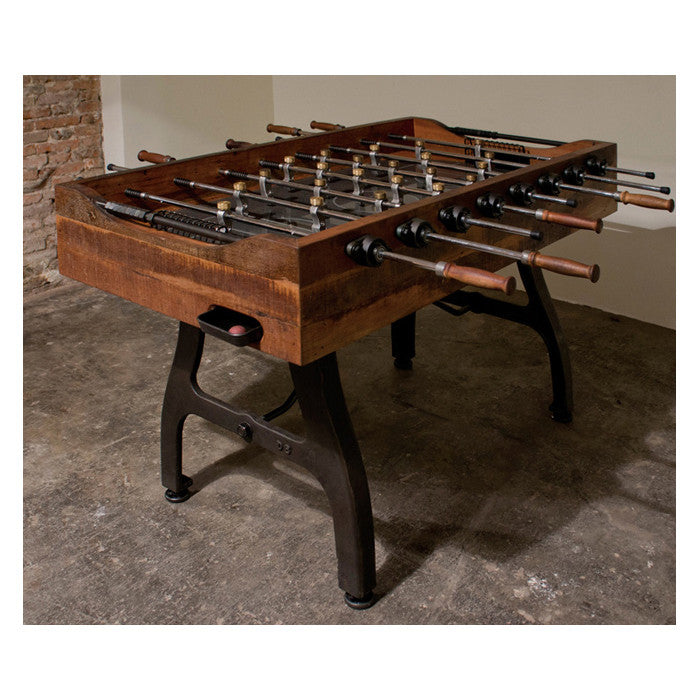 Foosball Burnt Umber Wood Gaming Table GAMING District Eight Four Hands, Burke Decor, Mid Century Modern Furniture, Old Bones Furniture Company, Old Bones Co, Modern Mid Century, Designer Furniture, https://www.oldbonesco.com/