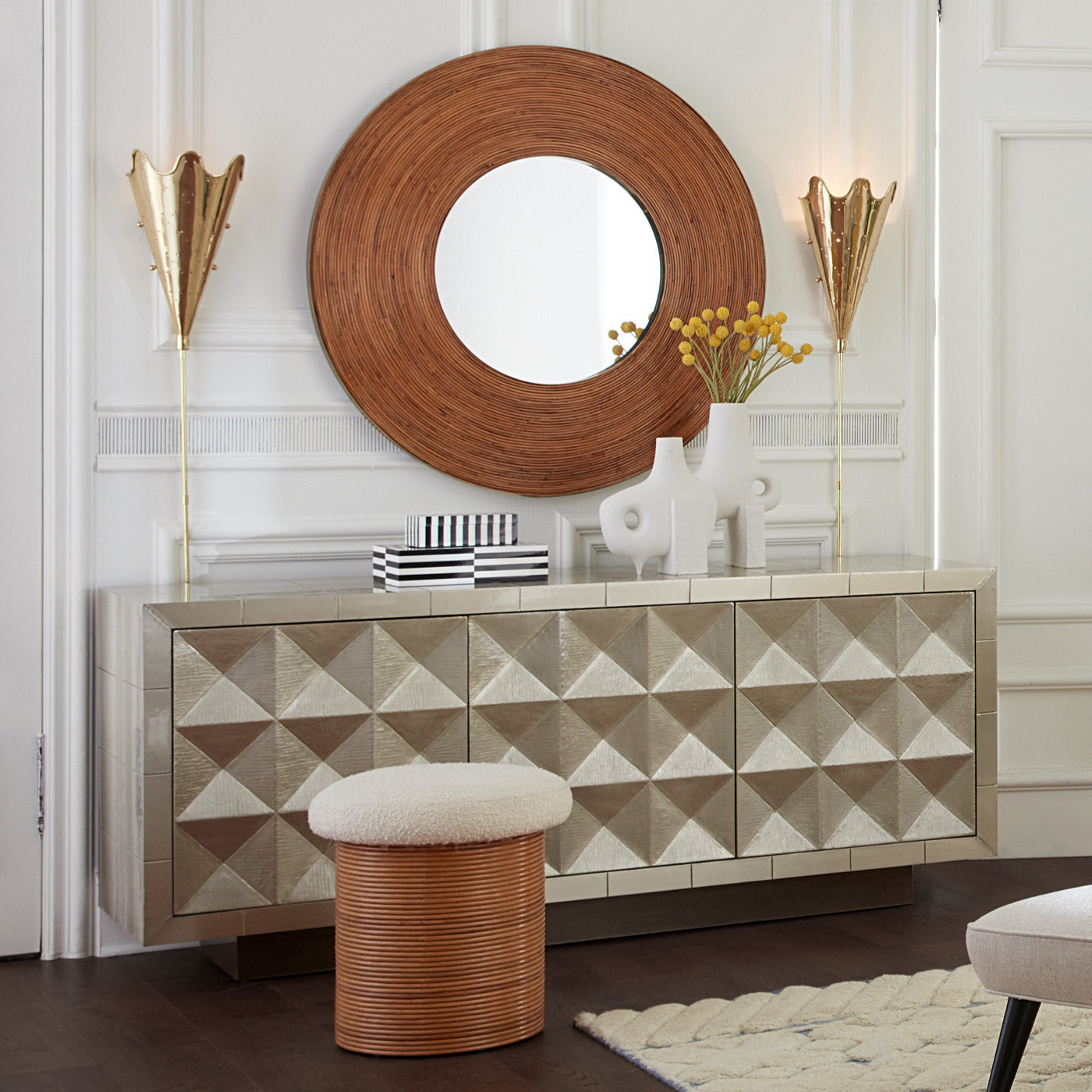 Talitha Credenza Credenza Jonathan Adler     Four Hands, Mid Century Modern Furniture, Old Bones Furniture Company, Old Bones Co, Modern Mid Century, Designer Furniture, https://www.oldbonesco.com/