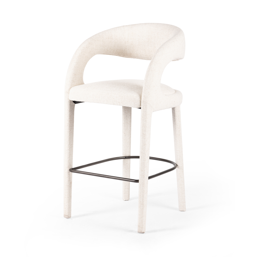 Hawkins Stool Bar / Omari NaturalBAR AND COUNTER STOOL Four Hands Bar Omari Natural Four Hands, Mid Century Modern Furniture, Old Bones Furniture Company, Old Bones Co, Modern Mid Century, Designer Furniture, https://www.oldbonesco.com/