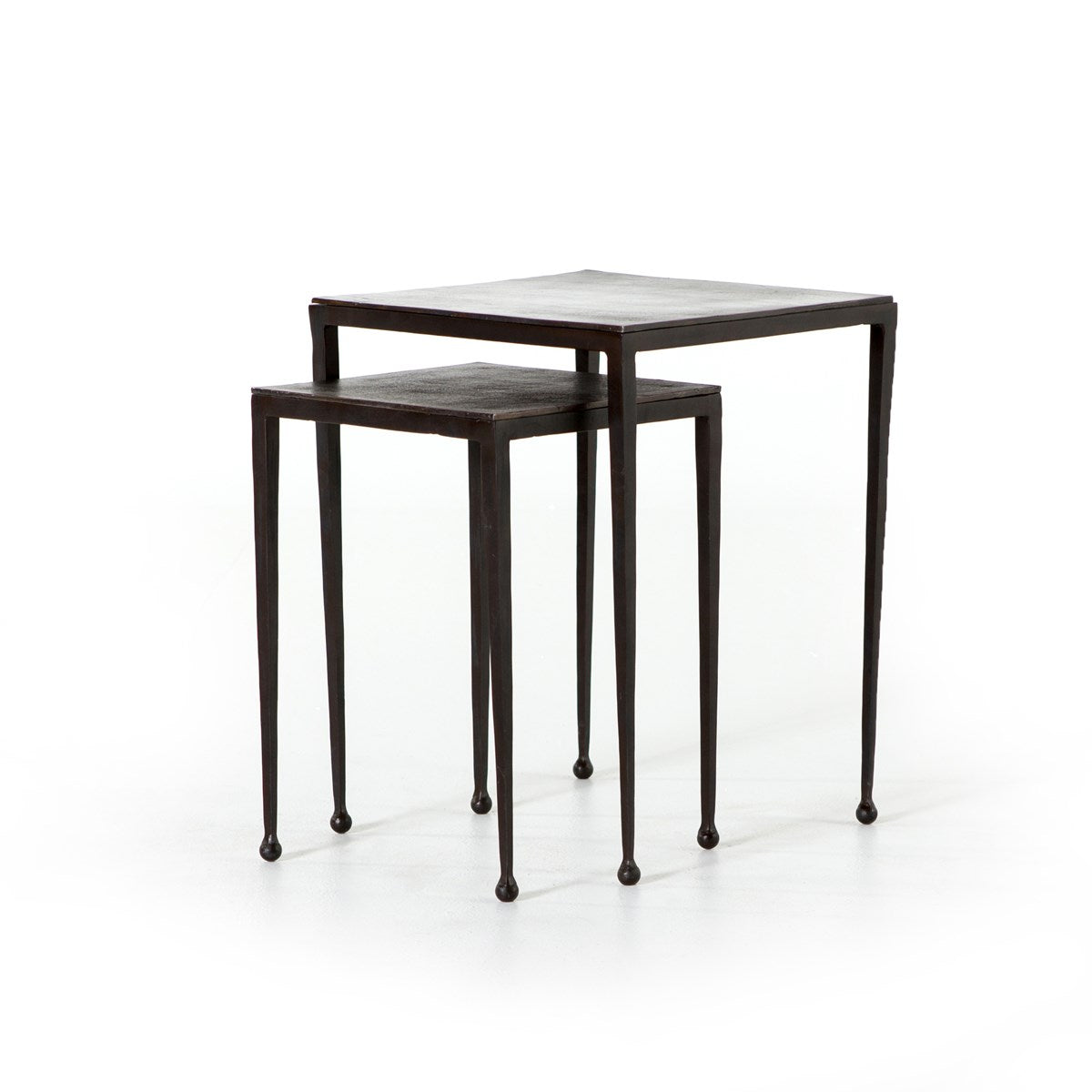 Dalston Nesting End Tables-Antique Rust Table Four Hands Four Hands, Burke Decor, Mid Century Modern Furniture, Old Bones Furniture Company, Old Bones Co, Modern Mid Century, Designer Furniture, https://www.oldbonesco.com/