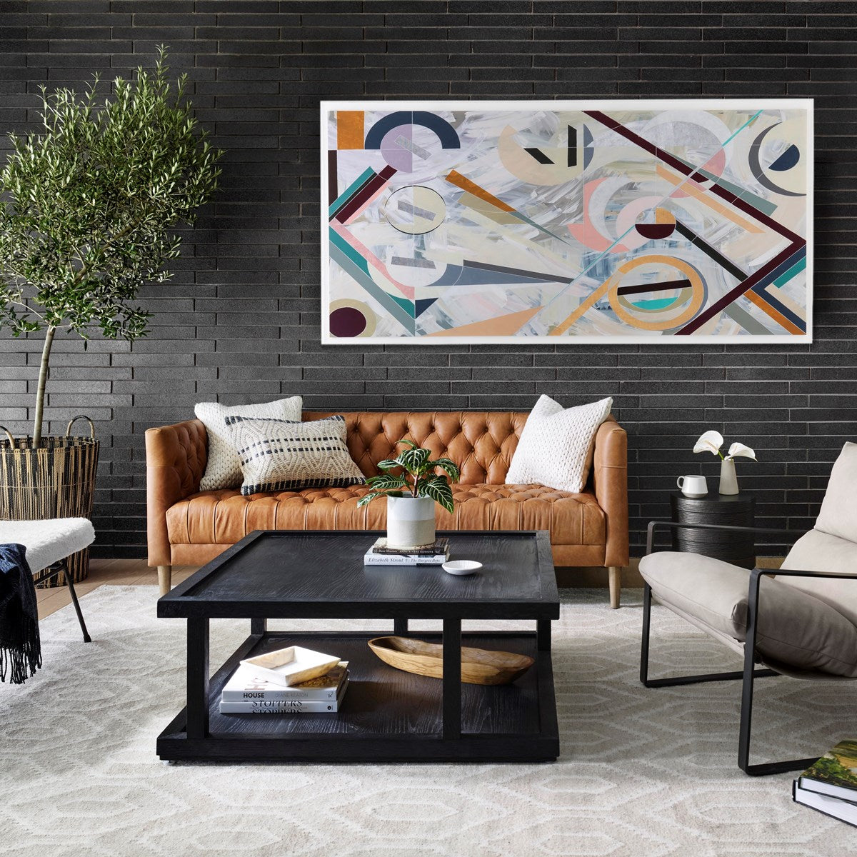 Trello Drum End Table-Textured Brass Table Four Hands Four Hands, Burke Decor, Mid Century Modern Furniture, Old Bones Furniture Company, Old Bones Co, Modern Mid Century, Designer Furniture, https://www.oldbonesco.com/