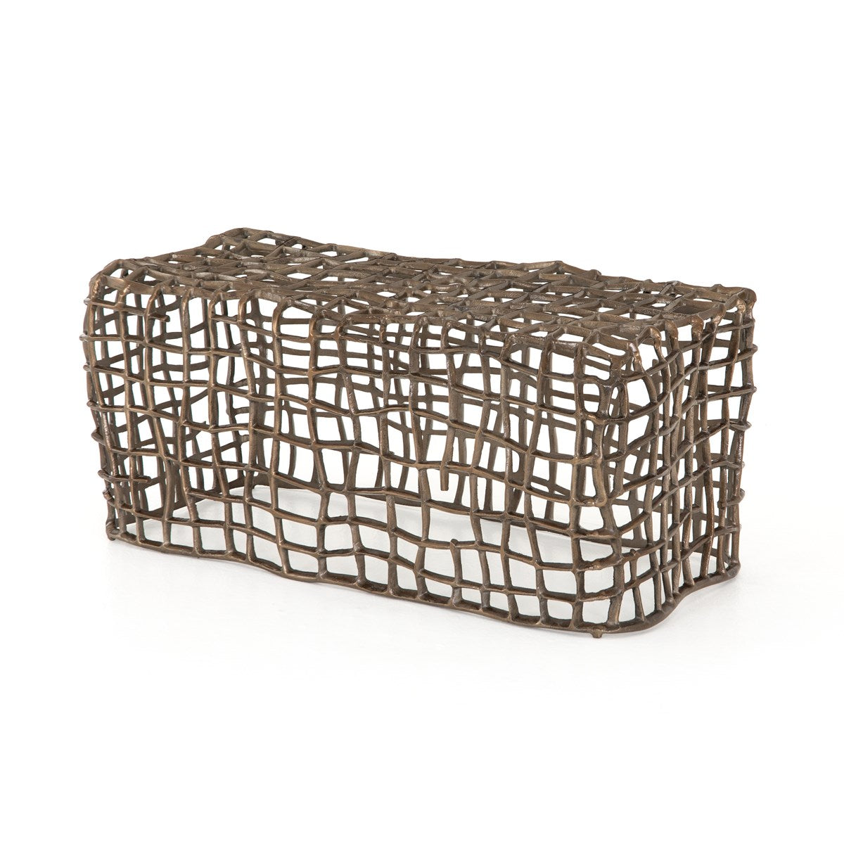 Zander Outdoor Bench-Aged Bronze Outdoor Bench Four Hands Four Hands, Burke Decor, Mid Century Modern Furniture, Old Bones Furniture Company, Old Bones Co, Modern Mid Century, Designer Furniture, https://www.oldbonesco.com/