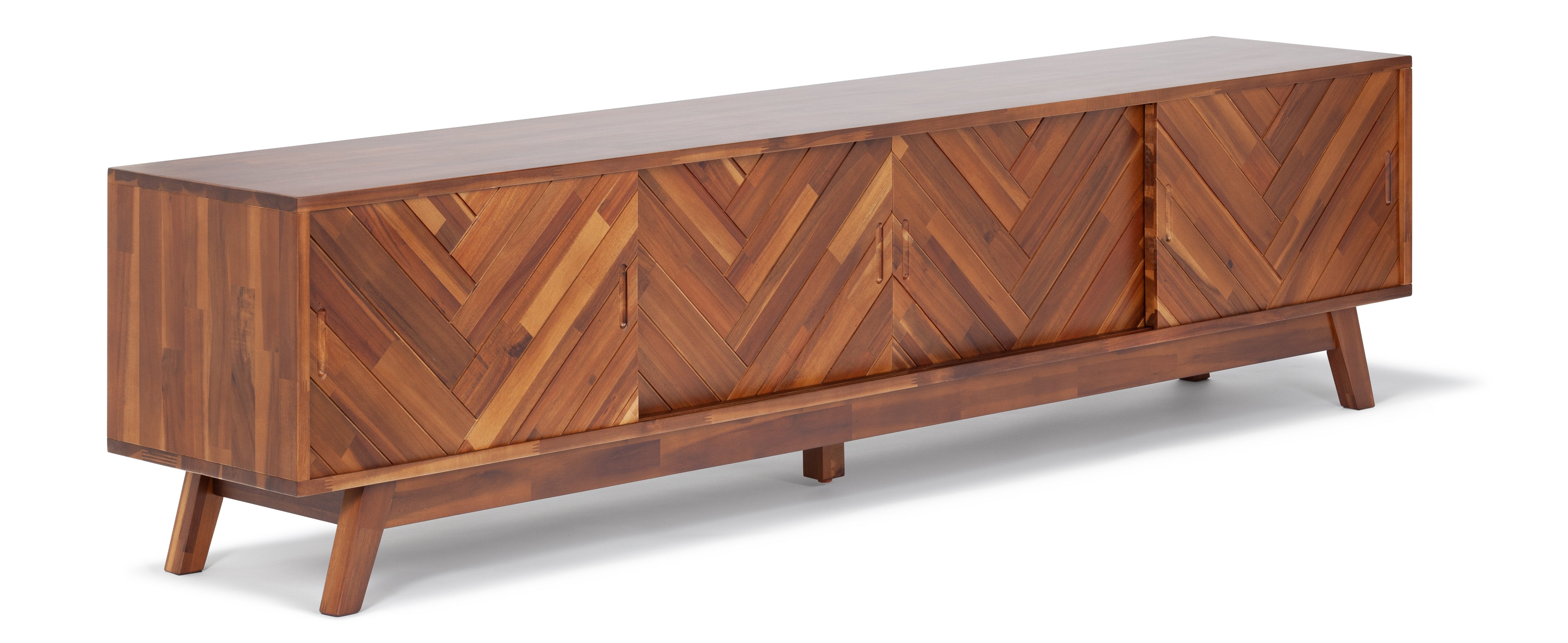Herringbone TV Stand Low tv stand Lievo Four Hands, Burke Decor, Mid Century Modern Furniture, Old Bones Furniture Company, Old Bones Co, Modern Mid Century, Designer Furniture, https://www.oldbonesco.com/