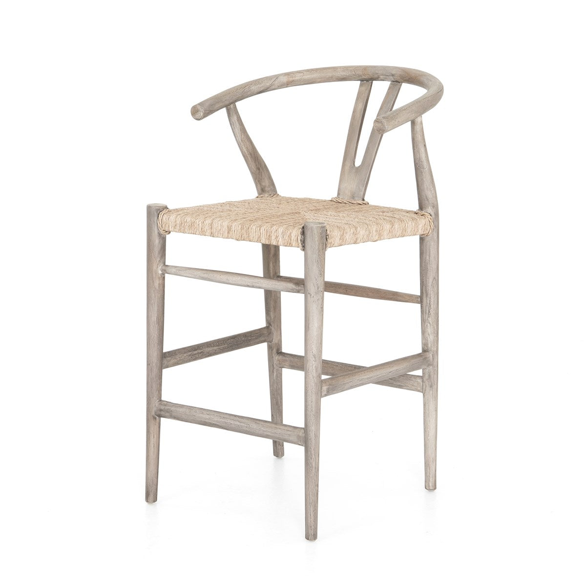 Muestra Bar + Counter Stool Weathered Grey / Bar StoolStool Four Hands Weathered Grey Bar Stool Four Hands, Burke Decor, Mid Century Modern Furniture, Old Bones Furniture Company, Old Bones Co, Modern Mid Century, Designer Furniture, https://www.oldbonesco.com/