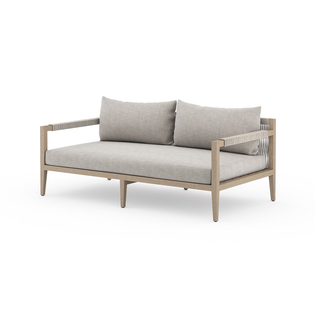 Sherwood Outdoor Sofa, Washed Brown Stone Grey / 63"Sofa Four Hands Stone Grey 63" Four Hands, Burke Decor, Mid Century Modern Furniture, Old Bones Furniture Company, Old Bones Co, Modern Mid Century, Designer Furniture, https://www.oldbonesco.com/