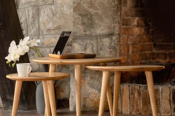 Primera Round Nesting Tables Side Tables Moku Four Hands, Mid Century Modern Furniture, Old Bones Furniture Company, Old Bones Co, Modern Mid Century, Designer Furniture, https://www.oldbonesco.com/