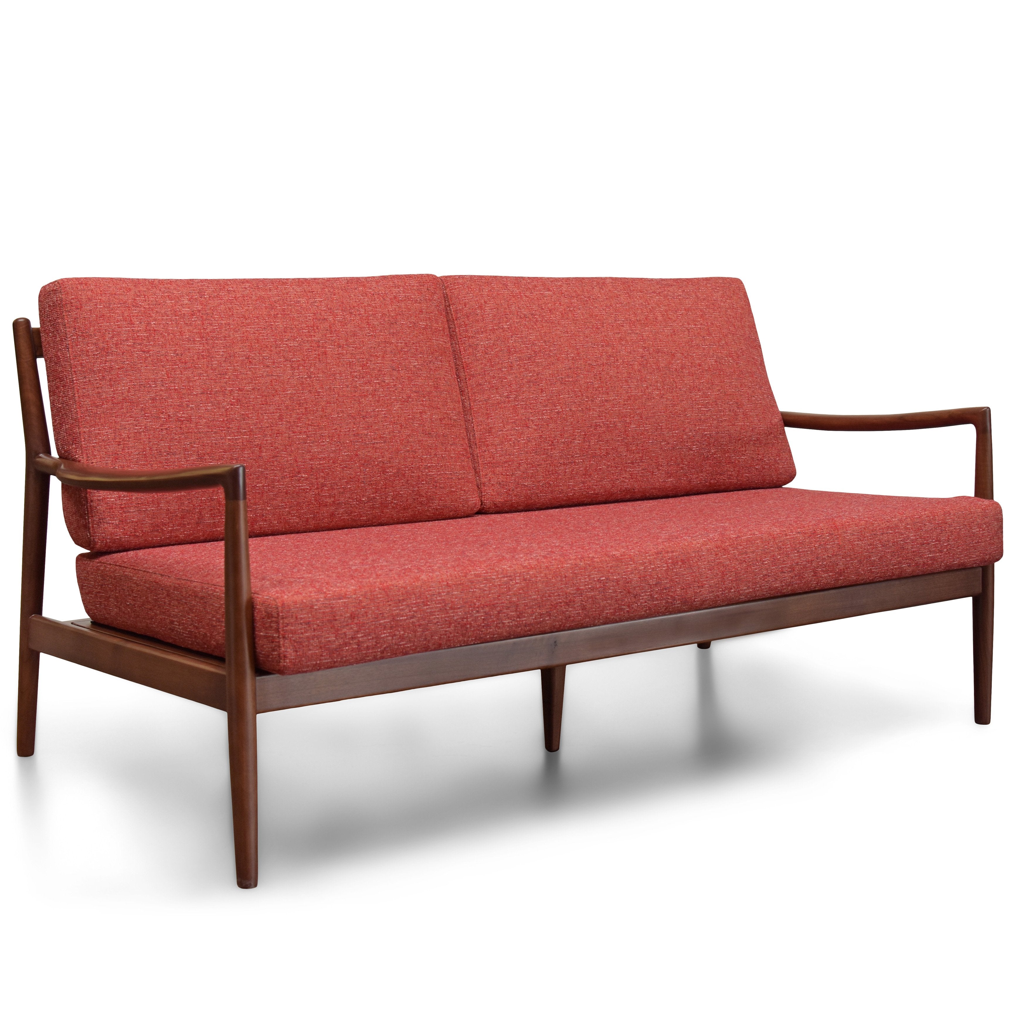 Stella Sofa Picante/ClassicWalnut Gingko Home Furnishings Picante/ClassicWalnut Four Hands, Burke Decor, Mid Century Modern Furniture, Old Bones Furniture Company, Old Bones Co, Modern Mid Century, Designer Furniture, https://www.oldbonesco.com/