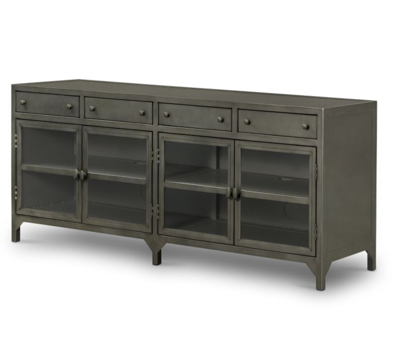 SHADOW BOX MEDIA CONSOLE Cabinets & Storage Four Hands     Four Hands, Burke Decor, Mid Century Modern Furniture, Old Bones Furniture Company, Old Bones Co, Modern Mid Century, Designer Furniture, https://www.oldbonesco.com/