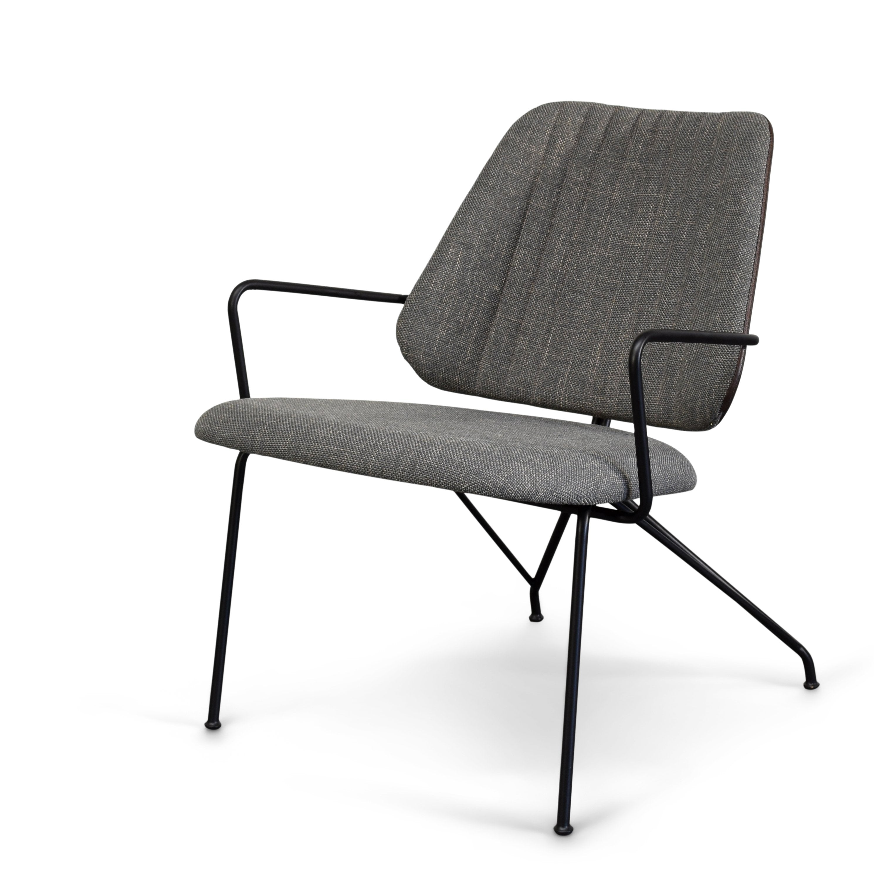 Taylor Contemporary Lounge Chair Grey/Black Gingko Furniture  Grey/Black   Four Hands, Burke Decor, Mid Century Modern Furniture, Old Bones Furniture Company, Old Bones Co, Modern Mid Century, Designer Furniture, https://www.oldbonesco.com/