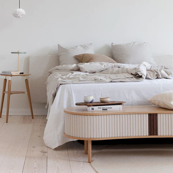 Audacious TV Bench - Light Oak TV Stand Umage Four Hands, Mid Century Modern Furniture, Old Bones Furniture Company, Old Bones Co, Modern Mid Century, Designer Furniture, https://www.oldbonesco.com/