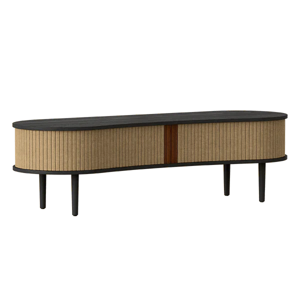 Audacious TV Bench - Light Oak Sugar Brown / BlackTV Stand Umage Sugar Brown Black Four Hands, Mid Century Modern Furniture, Old Bones Furniture Company, Old Bones Co, Modern Mid Century, Designer Furniture, https://www.oldbonesco.com/