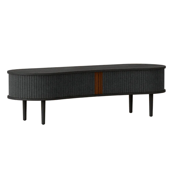 Audacious TV Bench - Light Oak Shadow / BlackTV Stand Umage Shadow Black Four Hands, Mid Century Modern Furniture, Old Bones Furniture Company, Old Bones Co, Modern Mid Century, Designer Furniture, https://www.oldbonesco.com/