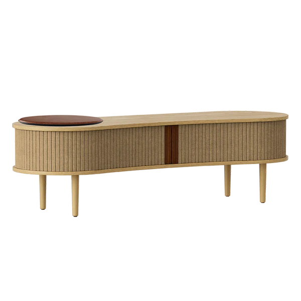 Audacious TV Bench - Light Oak TV Stand Umage Four Hands, Mid Century Modern Furniture, Old Bones Furniture Company, Old Bones Co, Modern Mid Century, Designer Furniture, https://www.oldbonesco.com/