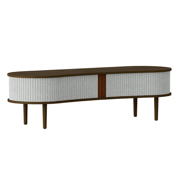 Audacious TV Bench - Light Oak Sterling / Dark OakTV Stand Umage Sterling Dark Oak Four Hands, Mid Century Modern Furniture, Old Bones Furniture Company, Old Bones Co, Modern Mid Century, Designer Furniture, https://www.oldbonesco.com/