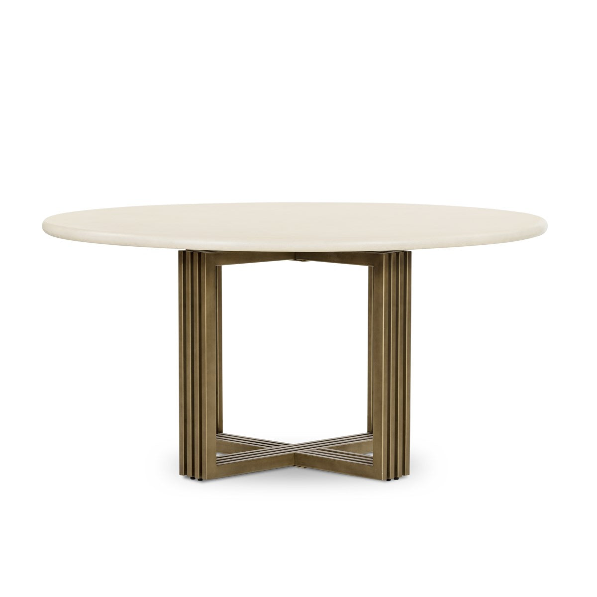Mia Round Dining Table-Parchment White Dining Table Four Hands Four Hands, Burke Decor, Mid Century Modern Furniture, Old Bones Furniture Company, Old Bones Co, Modern Mid Century, Designer Furniture, https://www.oldbonesco.com/