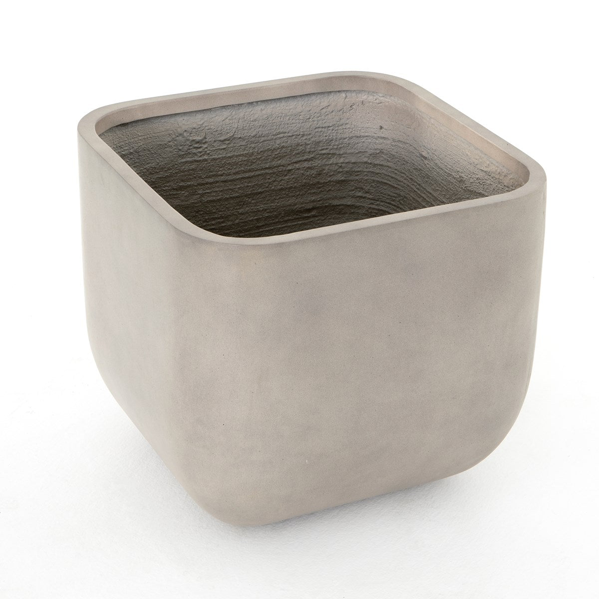 Ivan Square Planter-Grey Concrete Square Planter Four Hands Four Hands, Burke Decor, Mid Century Modern Furniture, Old Bones Furniture Company, Old Bones Co, Modern Mid Century, Designer Furniture, https://www.oldbonesco.com/