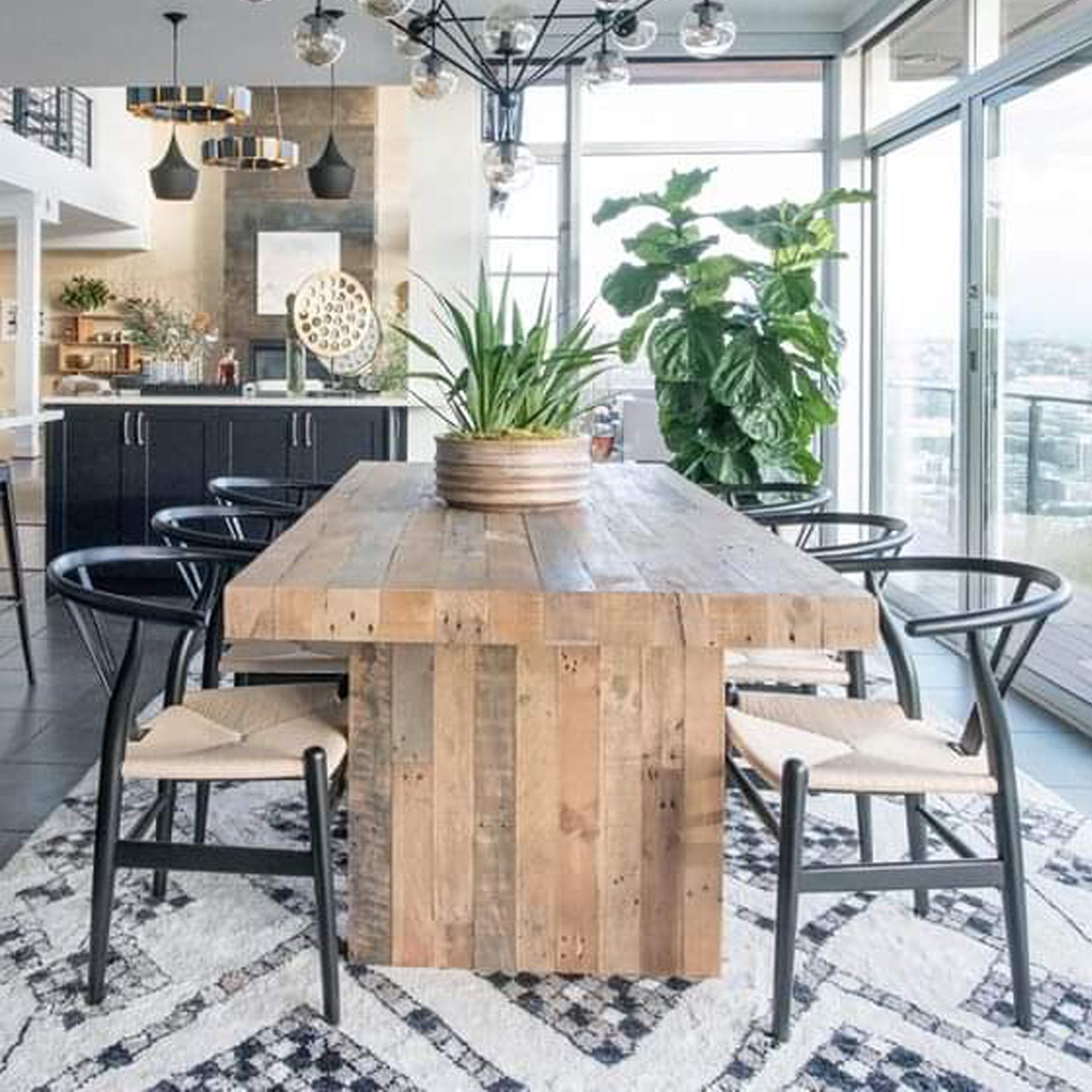 Classic Wishbone Dining Chair - Black Dining Chair Primitive Collection Four Hands, Burke Decor, Mid Century Modern Furniture, Old Bones Furniture Company, Old Bones Co, Modern Mid Century, Designer Furniture, https://www.oldbonesco.com/