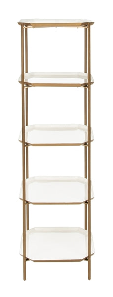 Sylvie 5 Tier Etagere Bookshelf Safavieh Four Hands, Burke Decor, Mid Century Modern Furniture, Old Bones Furniture Company, Old Bones Co, Modern Mid Century, Designer Furniture, https://www.oldbonesco.com/
