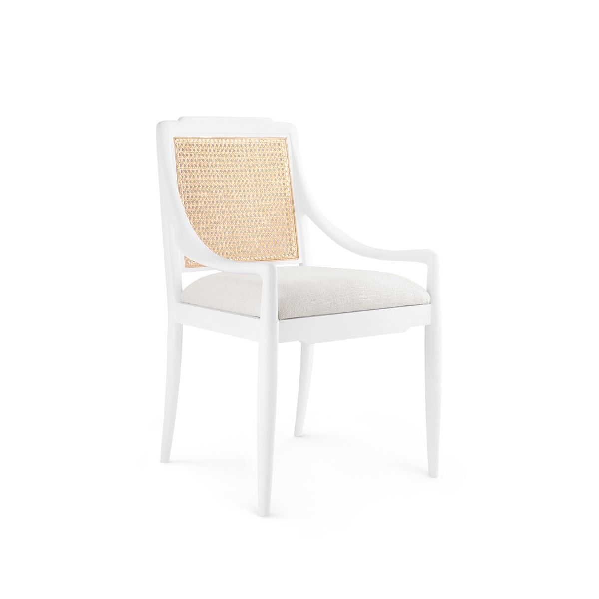 Veronika Armchair WhiteDining Chair Bungalow 5 White Four Hands, Burke Decor, Mid Century Modern Furniture, Old Bones Furniture Company, Old Bones Co, Modern Mid Century, Designer Furniture, https://www.oldbonesco.com/