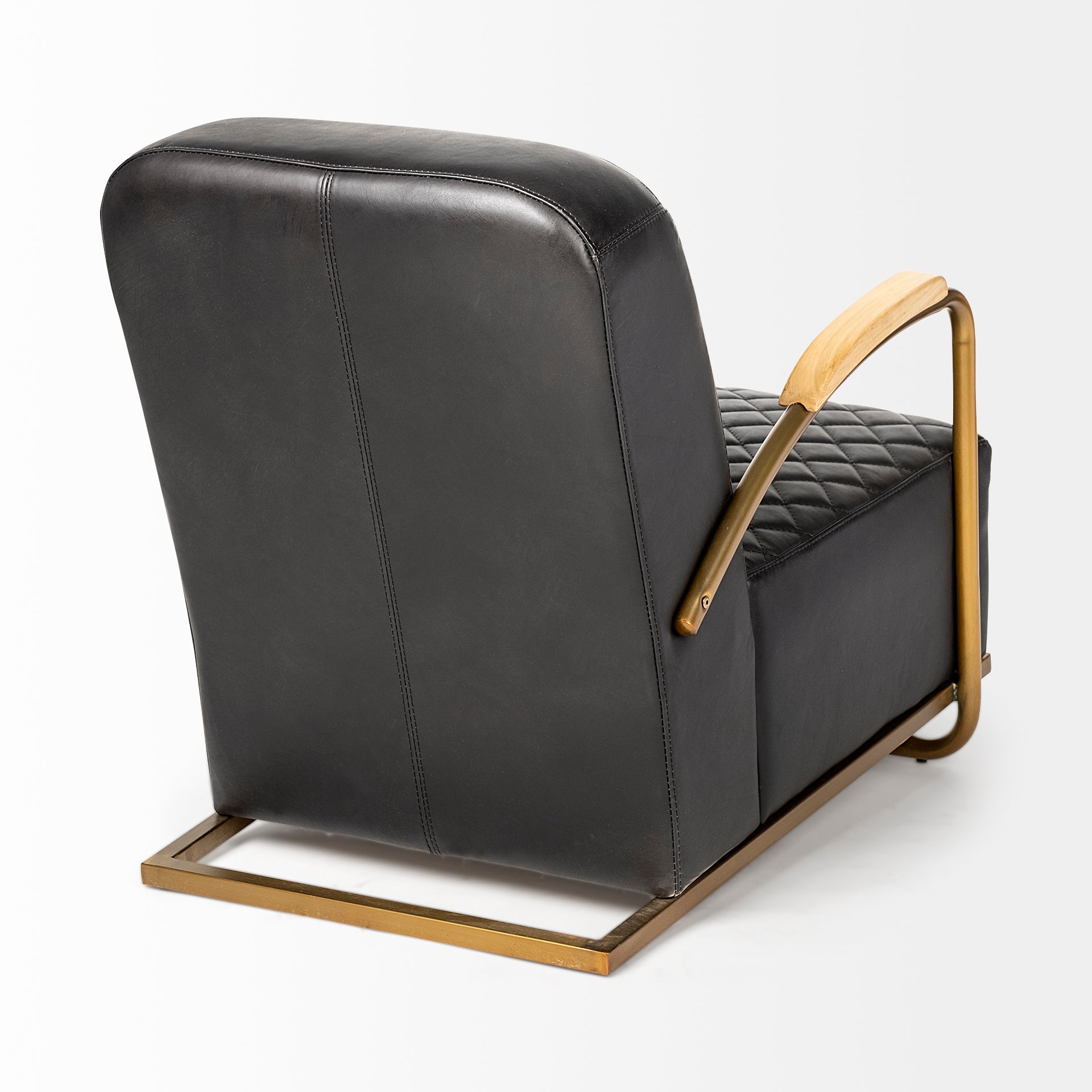 Horace I Black Leather Diamond Pattern with Gold Iron Frame Accent Chair Accent Chairs Mercana , Black Friday Sale Mercana Furniture Sale, Old Bones Co, Mid Century Furniture Sale, Four Hands Furniture, Black Friday Sale Horace I Black Leather Diamond Pattern with Gold Iron Frame Accent Chair,Gus Sale, Perigold Horace I Black Leather Diamond Pattern with Gold Iron Frame Accent Chair Accent Chairs Black Friday Sale , Perigold Sale Horace I Black Leather Diamond Pattern with Gold Iron Frame Accent Chair,Horac