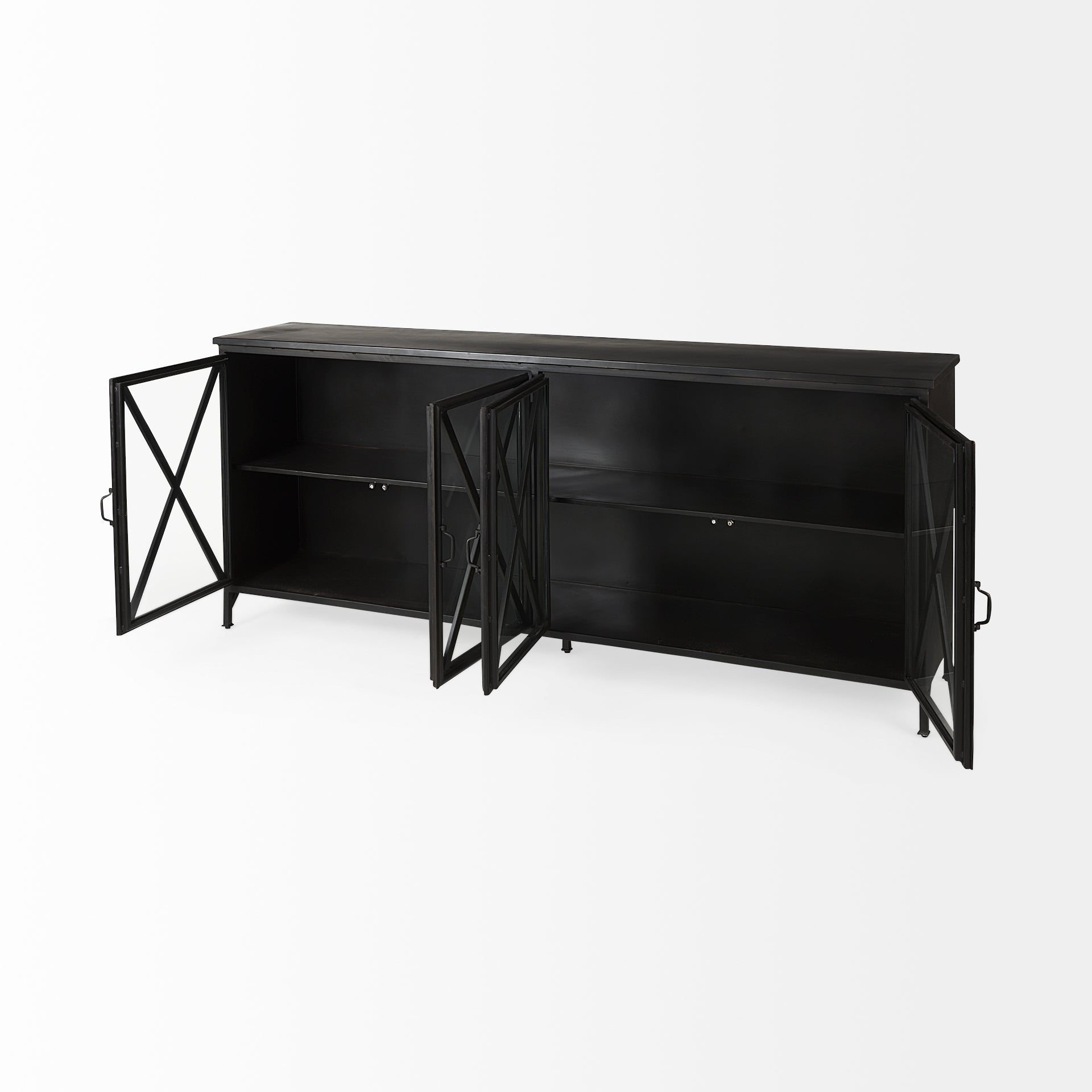 Poppy I Black Metal with Glass Door Sideboard Credenzas & Sideboards Mercana , Black Friday Sale Mercana Furniture Sale, Old Bones Co, Mid Century Furniture Sale, Four Hands Furniture, Black Friday Sale Poppy I Black Metal with Glass Door Sideboard,Gus Sale, Perigold Poppy I Black Metal with Glass Door Sideboard Credenzas & Sideboards Black Friday Sale , Perigold Sale Poppy I Black Metal with Glass Door Sideboard,Poppy I Black Metal with Glass Door Sideboard Lulu and Georgia, Burke Decor Sale Poppy I Black 