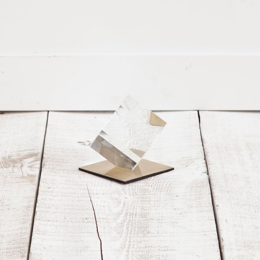 Lareina I Small Clear Glass Cube