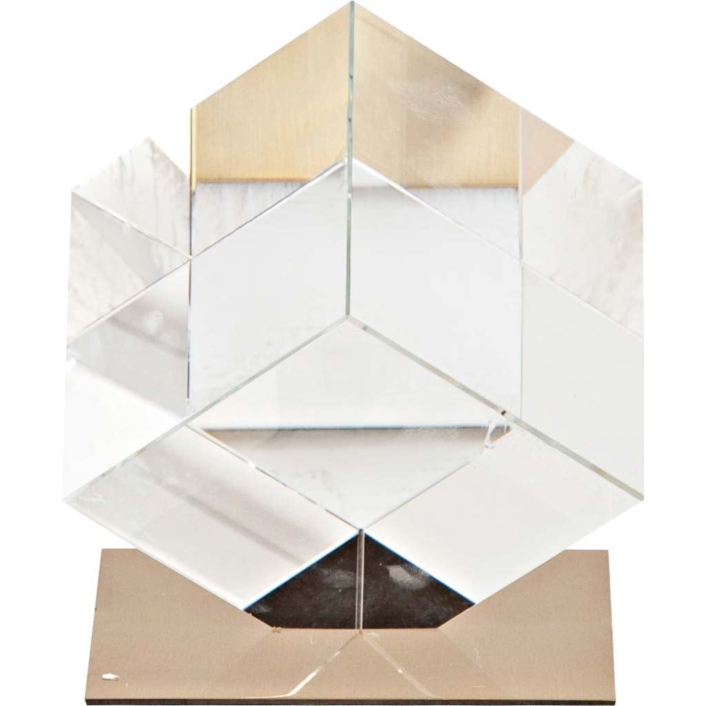 Lareina II Large Clear Glass Cube