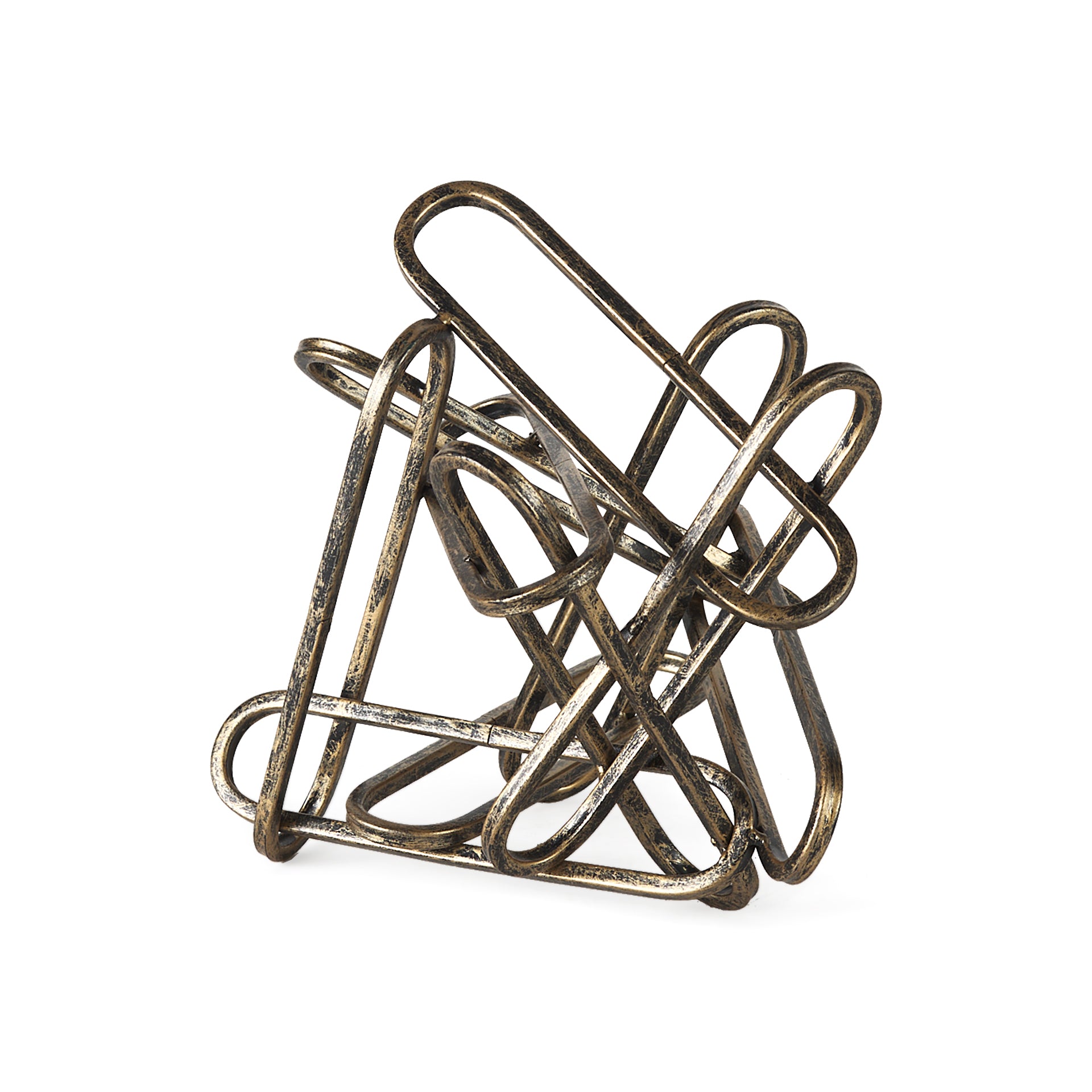 Henderson II Gold Metal Paperclip Object