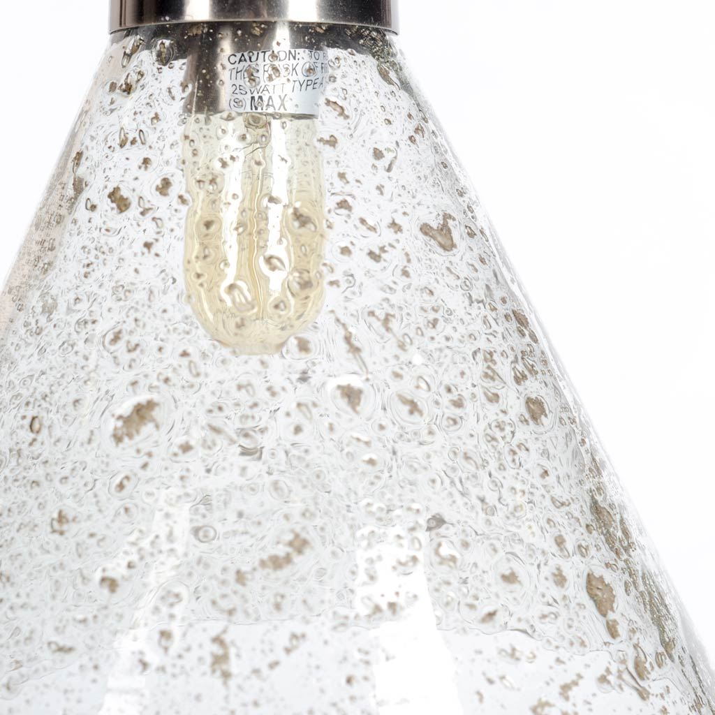 Thurlow II Silver Metal Seeded Glass Conical Pendant Light Pendants Mercana , Black Friday Sale Mercana Furniture Sale, Old Bones Co, Mid Century Furniture Sale, Four Hands Furniture, Black Friday Sale Thurlow II Silver Metal Seeded Glass Conical Pendant Light,Gus Sale, Perigold Thurlow II Silver Metal Seeded Glass Conical Pendant Light Pendants Black Friday Sale , Perigold Sale Thurlow II Silver Metal Seeded Glass Conical Pendant Light,Thurlow II Silver Metal Seeded Glass Conical Pendant Light Lulu and Geo
