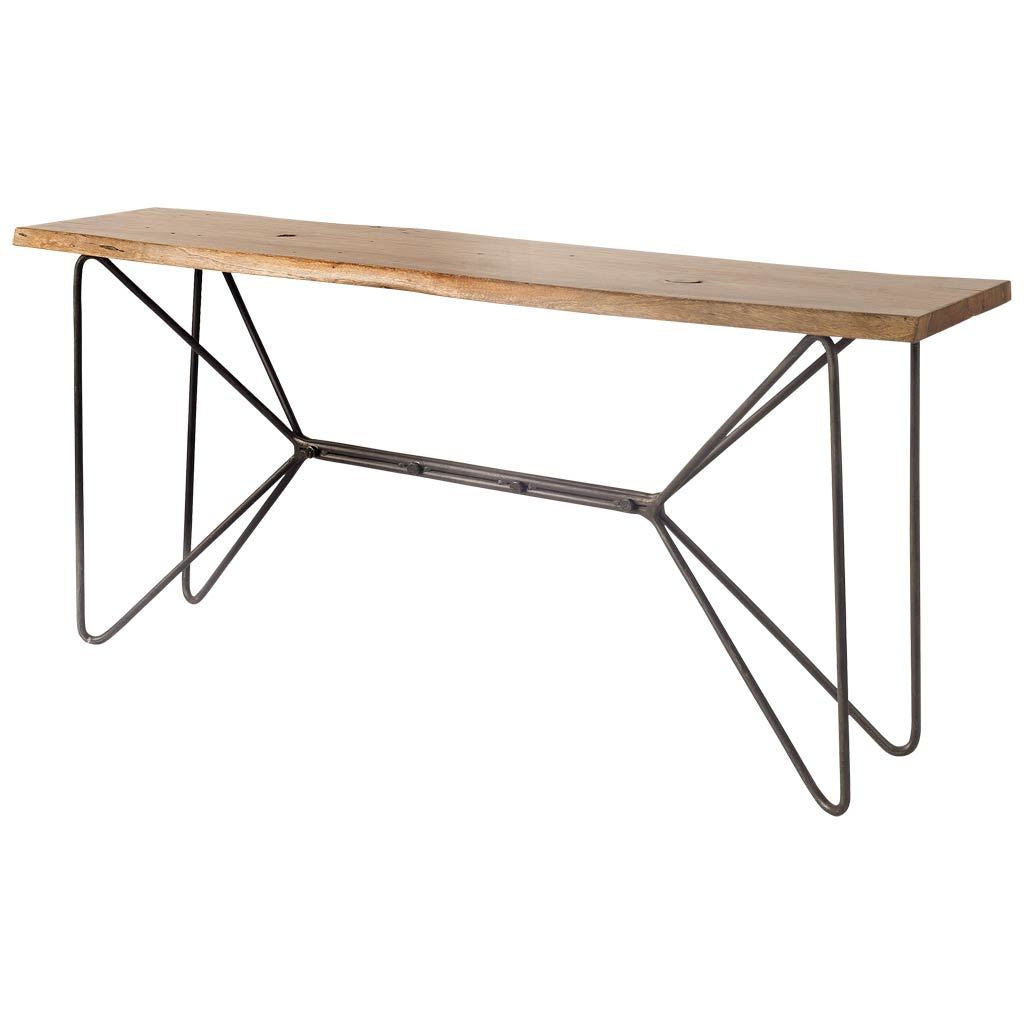 Papillion I Wood and Iron Console Table