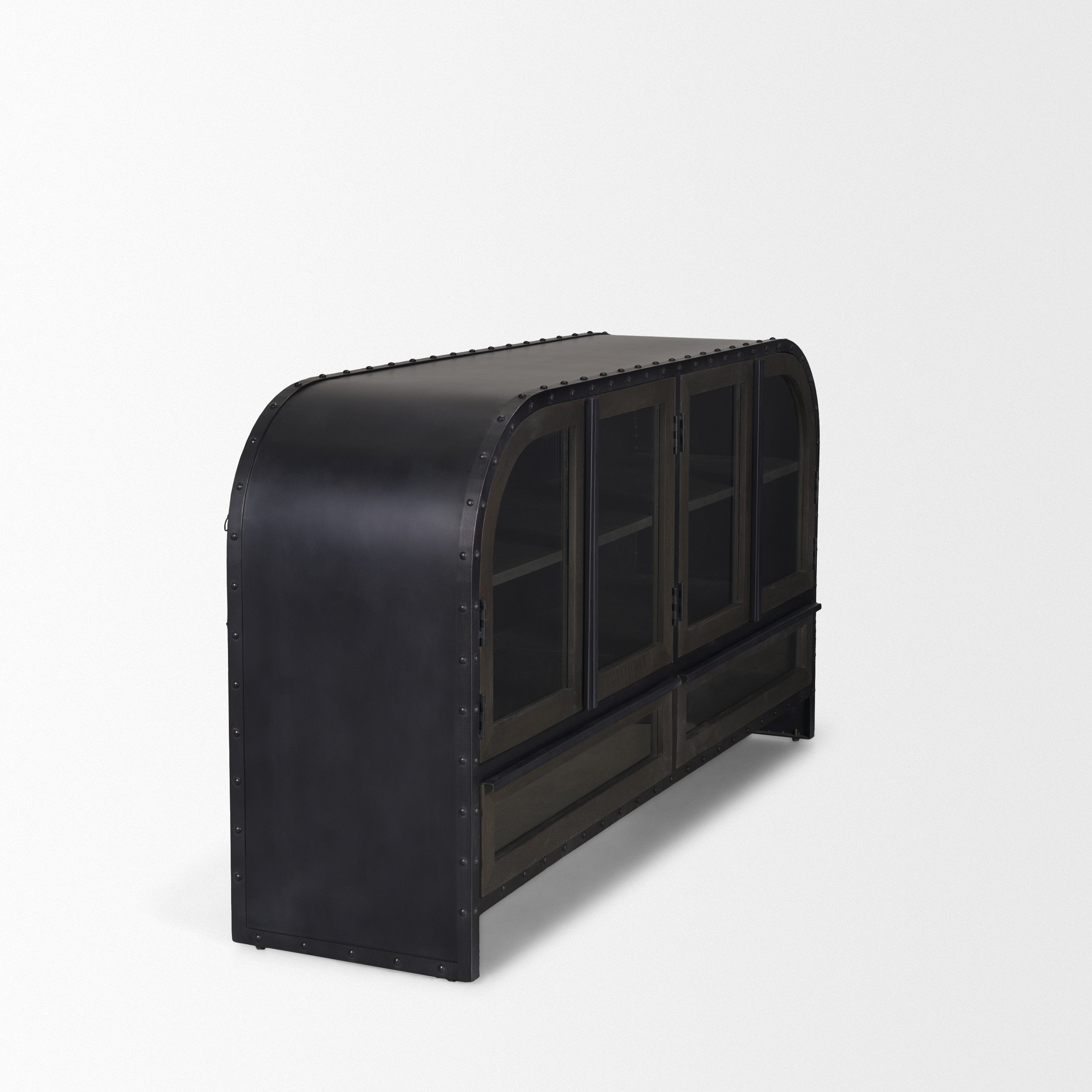 Gehry I Black Metal Frame with Wood Accent 4-Cabinet Door 2-Drawer Sideboard Credenzas & Sideboards Mercana , Black Friday Sale Mercana Furniture Sale, Old Bones Co, Mid Century Furniture Sale, Four Hands Furniture, Black Friday Sale Gehry I Black Metal Frame with Wood Accent 4-Cabinet Door 2-Drawer Sideboard,Gus Sale, Perigold Gehry I Black Metal Frame with Wood Accent 4-Cabinet Door 2-Drawer Sideboard Credenzas & Sideboards Black Friday Sale , Perigold Sale Gehry I Black Metal Frame with Wood Accent 4-Cab