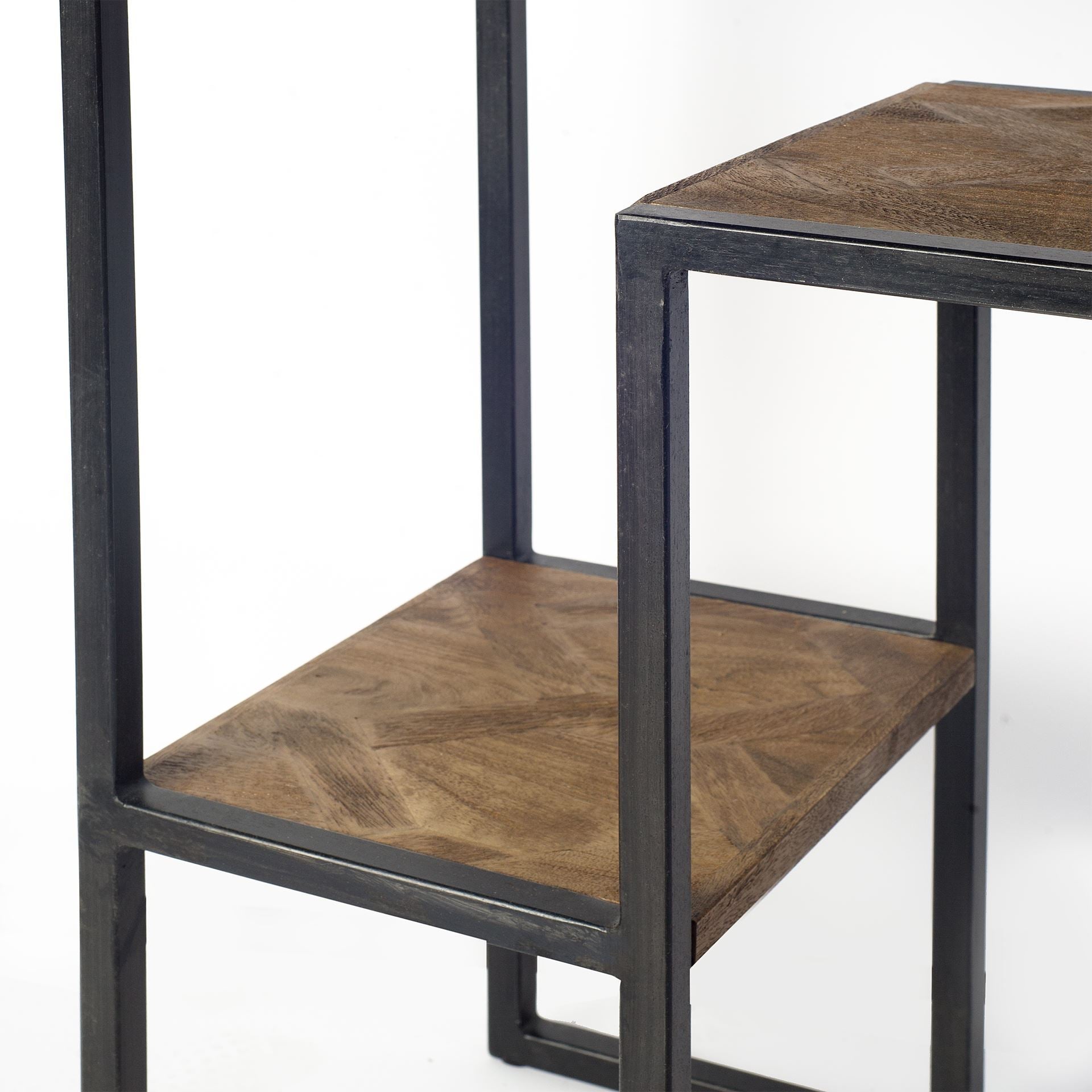 Parquet Wooden Multi-Shelf and Black Metal Frame Console Table Console Tables Mercana , Black Friday Sale Mercana Furniture Sale, Old Bones Co, Mid Century Furniture Sale, Four Hands Furniture, Black Friday Sale Parquet Wooden Multi-Shelf and Black Metal Frame Console Table,Gus Sale, Perigold Parquet Wooden Multi-Shelf and Black Metal Frame Console Table Console Tables Black Friday Sale , Perigold Sale Parquet Wooden Multi-Shelf and Black Metal Frame Console Table,Parquet Wooden Multi-Shelf and Black Metal 