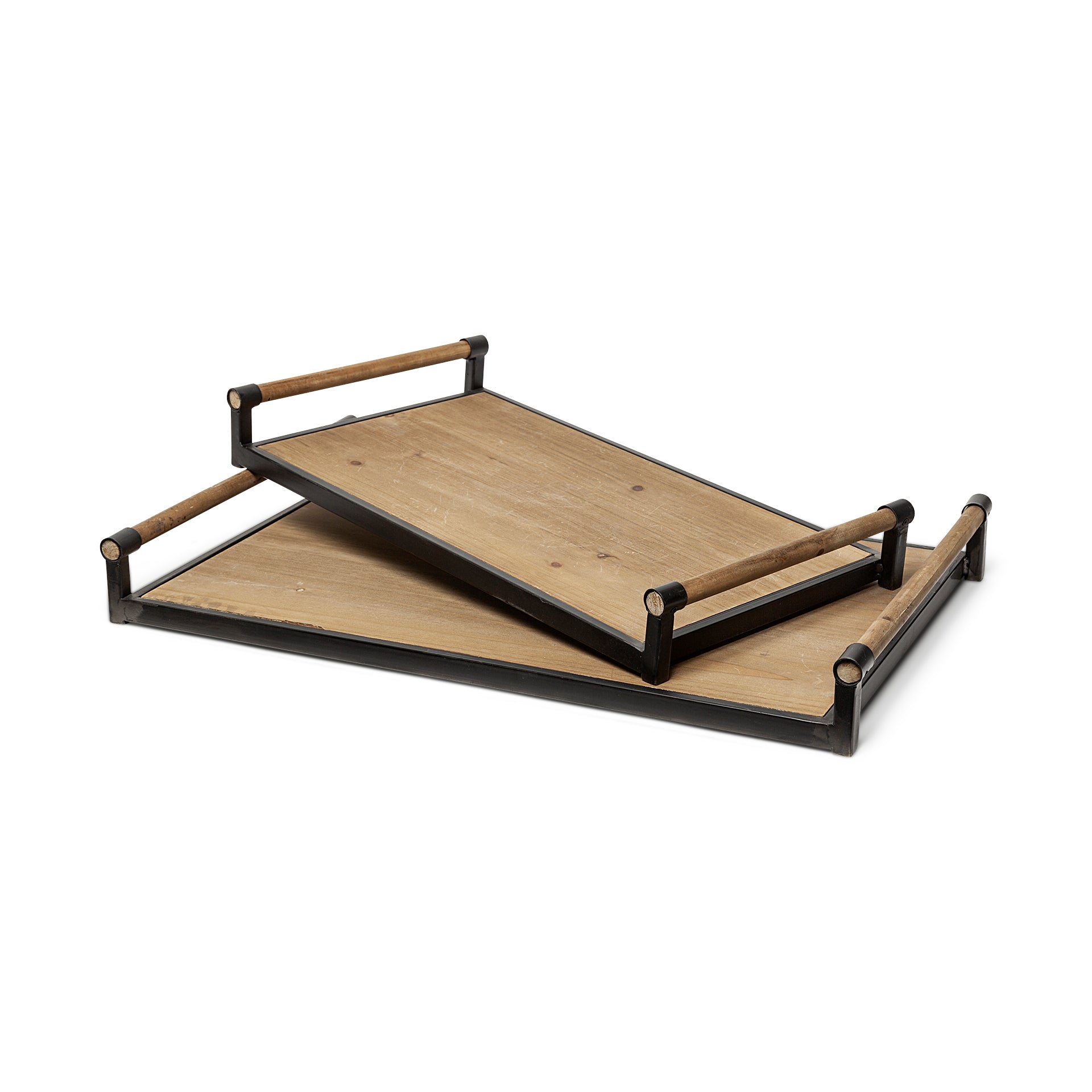 Benson Brown Wood Black Metal Trays - Set of 2 Trays & Containers Mercana , Black Friday Sale Mercana Furniture Sale, Old Bones Co, Mid Century Furniture Sale, Four Hands Furniture, Black Friday Sale Benson Brown Wood Black Metal Trays - Set of 2,Gus Sale, Perigold Benson Brown Wood Black Metal Trays - Set of 2 Trays & Containers Black Friday Sale , Perigold Sale Benson Brown Wood Black Metal Trays - Set of 2,Benson Brown Wood Black Metal Trays - Set of 2 Lulu and Georgia, Burke Decor Sale Benson Brown Wood
