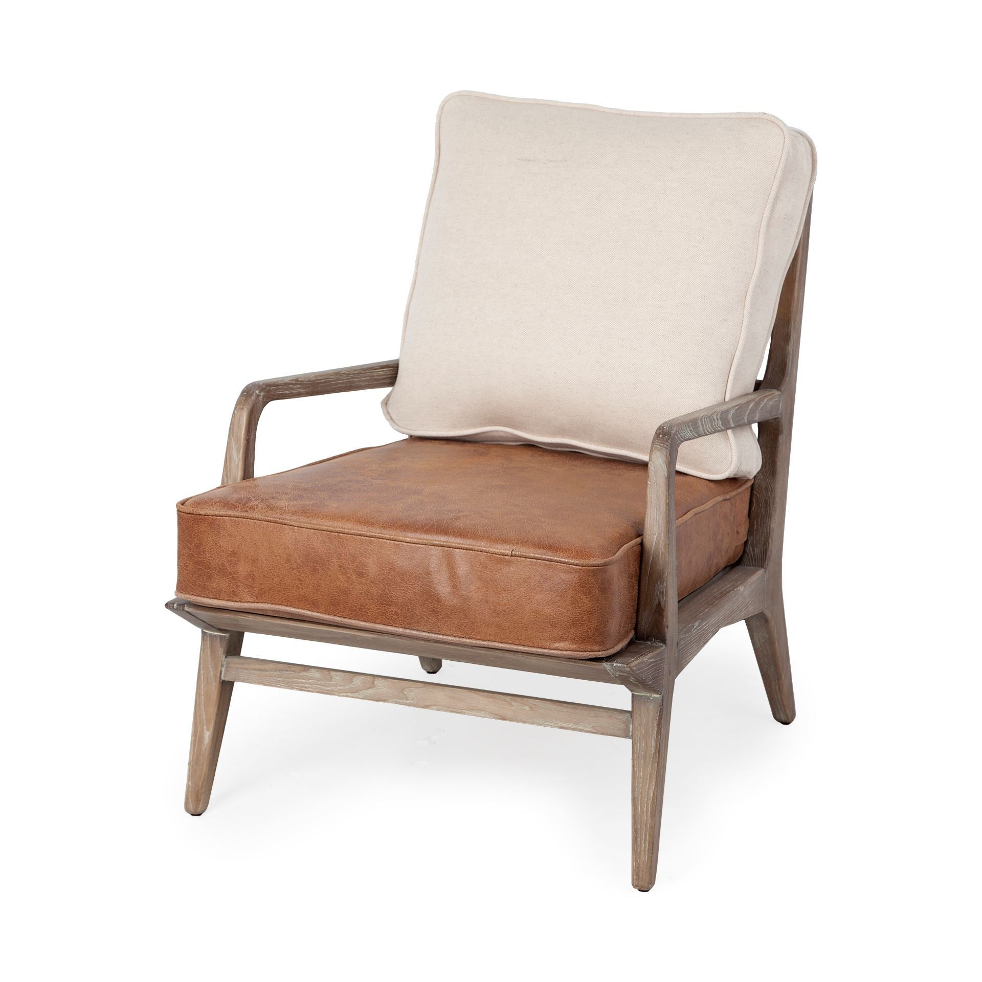 Harman II Cream Fabric and Brown Leather Seat Accent Chair Accent Chairs Mercana , Black Friday Sale Mercana Furniture Sale, Old Bones Co, Mid Century Furniture Sale, Four Hands Furniture, Black Friday Sale Harman II Cream Fabric and Brown Leather Seat Accent Chair,Gus Sale, Perigold Harman II Cream Fabric and Brown Leather Seat Accent Chair Accent Chairs Black Friday Sale , Perigold Sale Harman II Cream Fabric and Brown Leather Seat Accent Chair,Harman II Cream Fabric and Brown Leather Seat Accent Chair Lu