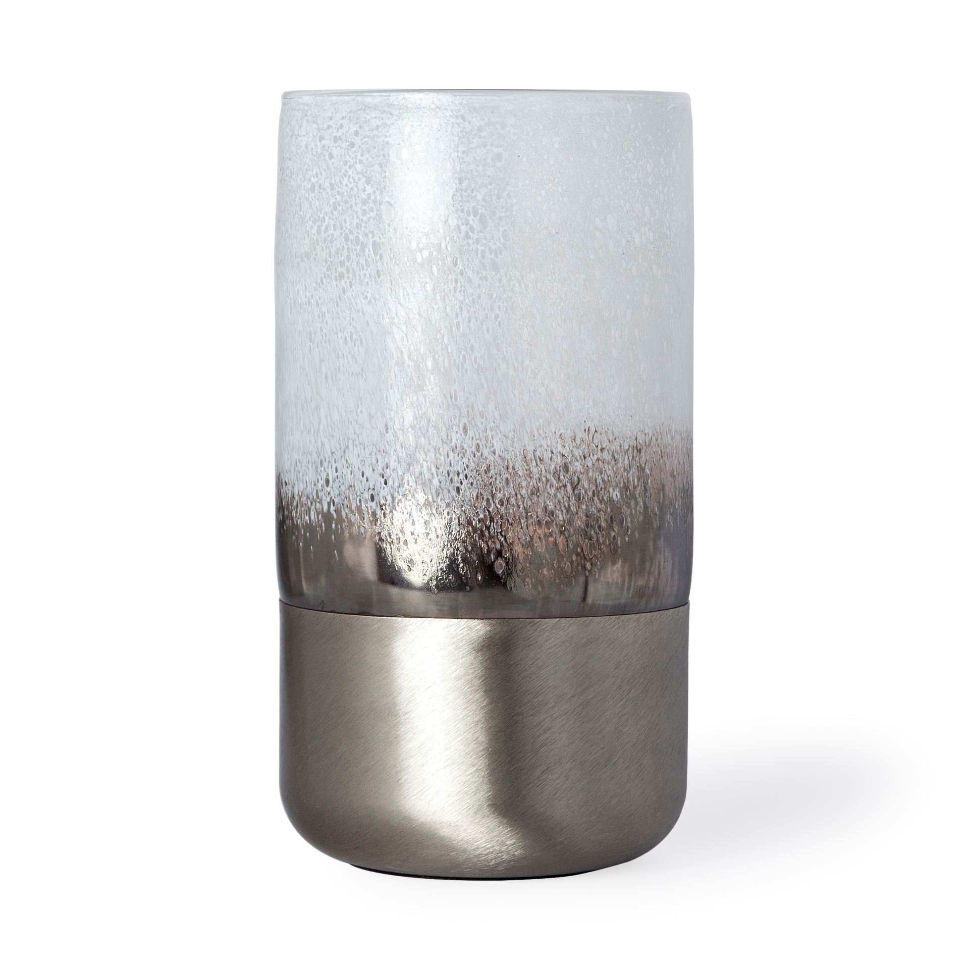 Baltic II Large White Brushed Silver Metal Bottom Glass Vase Vases Mercana , Black Friday Sale Mercana Furniture Sale, Old Bones Co, Mid Century Furniture Sale, Four Hands Furniture, Black Friday Sale Baltic II Large White Brushed Silver Metal Bottom Glass Vase,Gus Sale, Perigold Baltic II Large White Brushed Silver Metal Bottom Glass Vase Vases Black Friday Sale , Perigold Sale Baltic II Large White Brushed Silver Metal Bottom Glass Vase,Baltic II Large White Brushed Silver Metal Bottom Glass Vase Lulu and