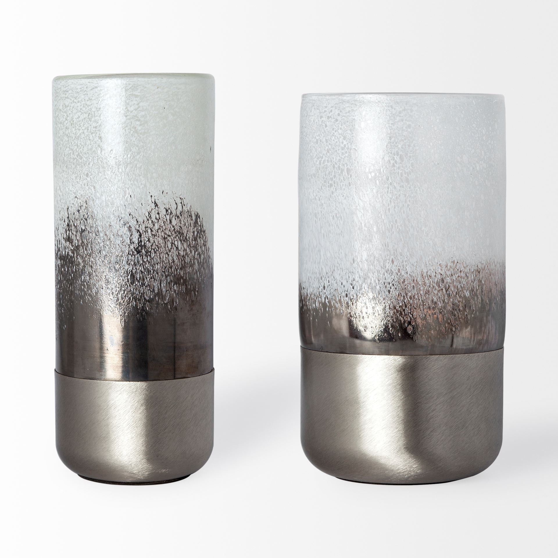 Baltic II Large White Brushed Silver Metal Bottom Glass Vase Vases Mercana , Black Friday Sale Mercana Furniture Sale, Old Bones Co, Mid Century Furniture Sale, Four Hands Furniture, Black Friday Sale Baltic II Large White Brushed Silver Metal Bottom Glass Vase,Gus Sale, Perigold Baltic II Large White Brushed Silver Metal Bottom Glass Vase Vases Black Friday Sale , Perigold Sale Baltic II Large White Brushed Silver Metal Bottom Glass Vase,Baltic II Large White Brushed Silver Metal Bottom Glass Vase Lulu and