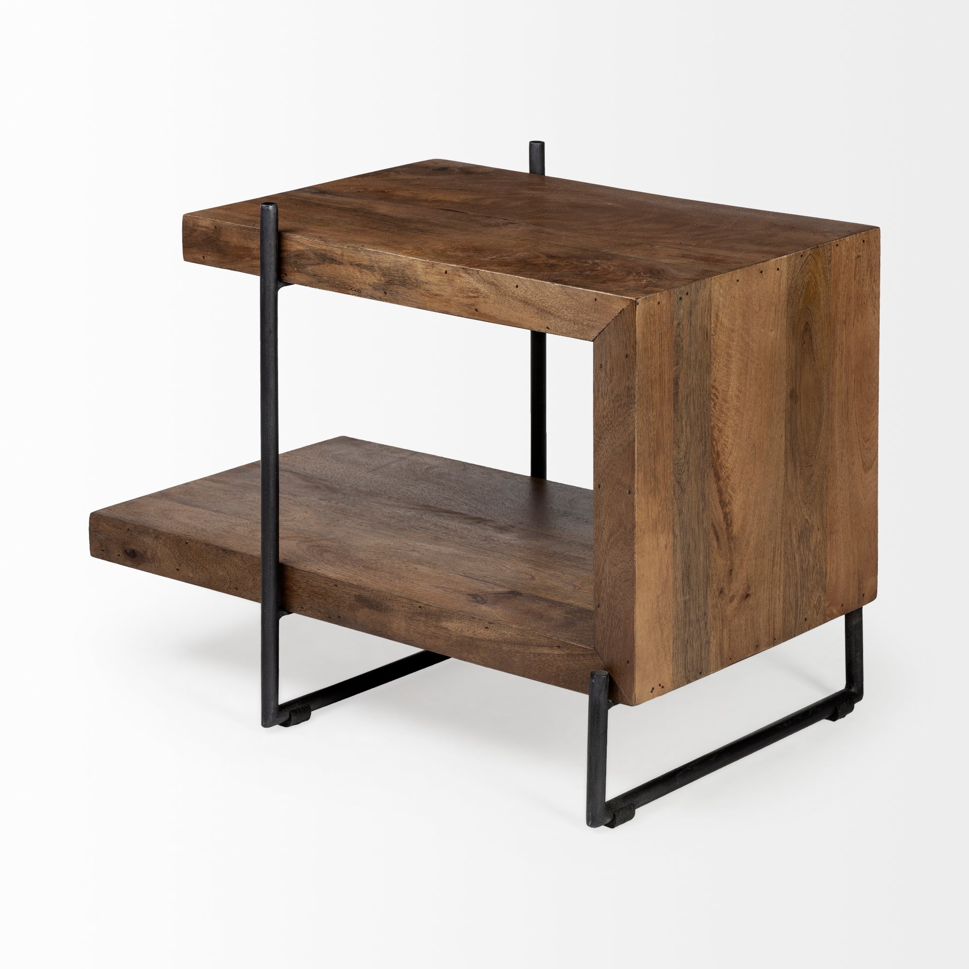 Maddox Medium Brown Wood with Black Metal U-shaped End/Side Table Side & End Tables Mercana , Black Friday Sale Mercana Furniture Sale, Old Bones Co, Mid Century Furniture Sale, Four Hands Furniture, Black Friday Sale Maddox Medium Brown Wood with Black Metal U-shaped End/Side Table,Gus Sale, Perigold Maddox Medium Brown Wood with Black Metal U-shaped End/Side Table Side & End Tables Black Friday Sale , Perigold Sale Maddox Medium Brown Wood with Black Metal U-shaped End/Side Table,Maddox Medium Brown Wood 