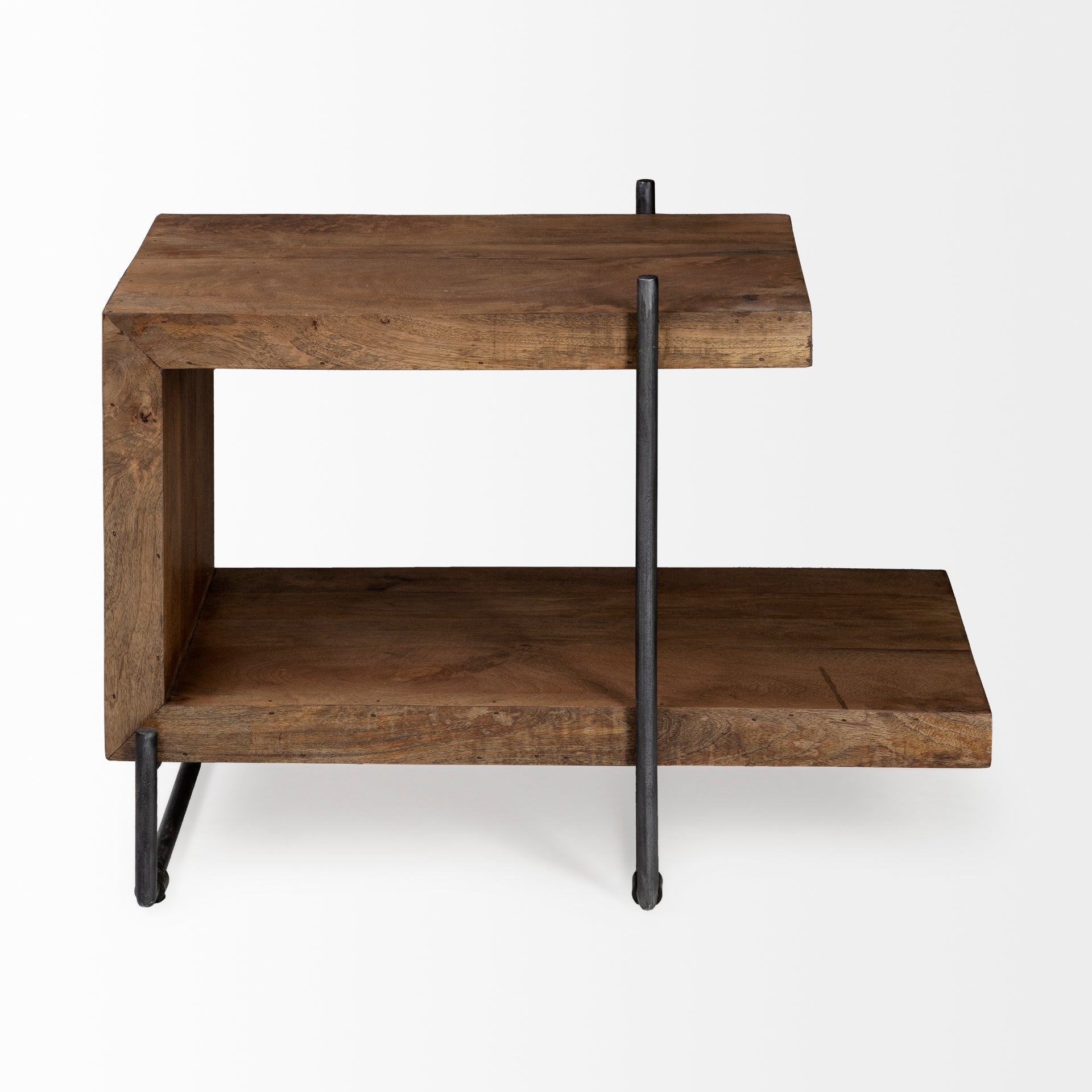 Maddox Medium Brown Wood with Black Metal U-shaped End/Side Table Side & End Tables Mercana , Black Friday Sale Mercana Furniture Sale, Old Bones Co, Mid Century Furniture Sale, Four Hands Furniture, Black Friday Sale Maddox Medium Brown Wood with Black Metal U-shaped End/Side Table,Gus Sale, Perigold Maddox Medium Brown Wood with Black Metal U-shaped End/Side Table Side & End Tables Black Friday Sale , Perigold Sale Maddox Medium Brown Wood with Black Metal U-shaped End/Side Table,Maddox Medium Brown Wood 