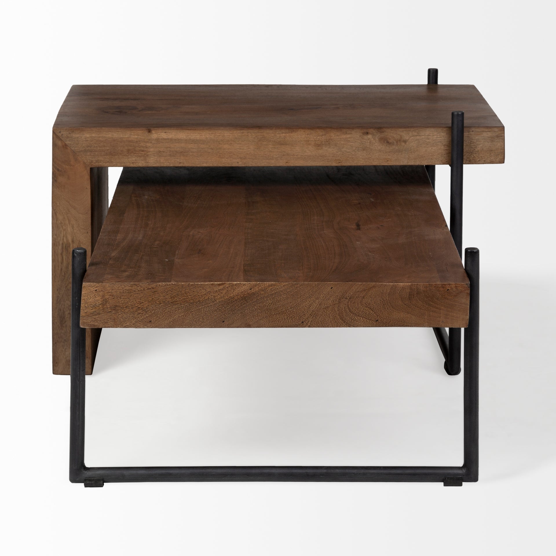 Maddox Brown Solid Wood Top Black Metal Base Nesting Coffee Tables - Set of 2 Coffee Tables Mercana , Black Friday Sale Mercana Furniture Sale, Old Bones Co, Mid Century Furniture Sale, Four Hands Furniture, Black Friday Sale Maddox Brown Solid Wood Top Black Metal Base Nesting Coffee Tables - Set of 2,Gus Sale, Perigold Maddox Brown Solid Wood Top Black Metal Base Nesting Coffee Tables - Set of 2 Coffee Tables Black Friday Sale , Perigold Sale Maddox Brown Solid Wood Top Black Metal Base Nesting Coffee Tab
