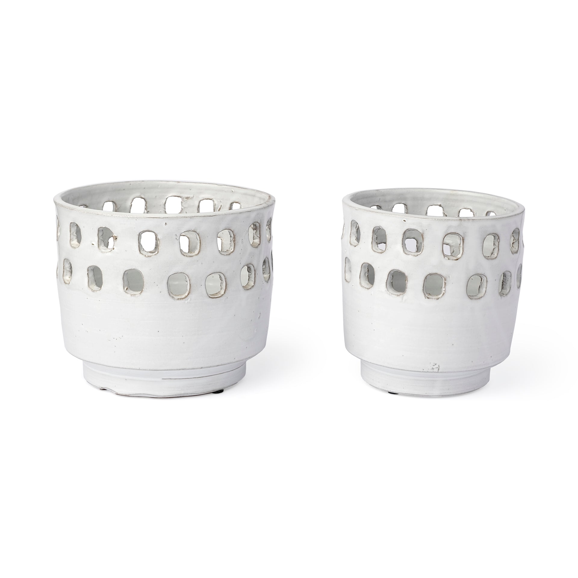 Larissa White Ceramic Hollow Pattern Vases - Set of 2 Vases Mercana , Black Friday Sale Mercana Furniture Sale, Old Bones Co, Mid Century Furniture Sale, Four Hands Furniture, Black Friday Sale Larissa White Ceramic Hollow Pattern Vases - Set of 2,Gus Sale, Perigold Larissa White Ceramic Hollow Pattern Vases - Set of 2 Vases Black Friday Sale , Perigold Sale Larissa White Ceramic Hollow Pattern Vases - Set of 2,Larissa White Ceramic Hollow Pattern Vases - Set of 2 Lulu and Georgia, Burke Decor Sale Larissa 