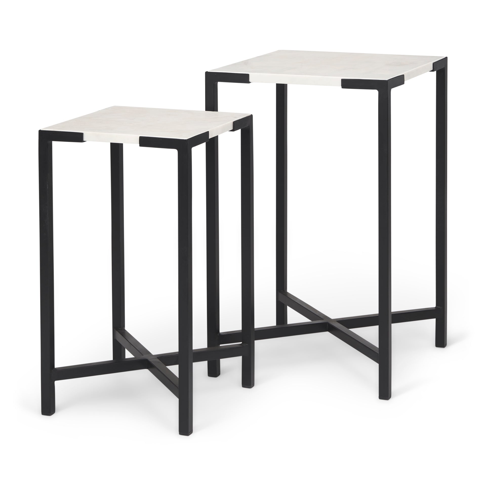 Lucas III White Marble with Black Iron Frame Accent Tables - Set of 2 Side & End Tables Mercana , Black Friday Sale Mercana Furniture Sale, Old Bones Co, Mid Century Furniture Sale, Four Hands Furniture, Black Friday Sale Lucas III White Marble with Black Iron Frame Accent Tables - Set of 2,Gus Sale, Perigold Lucas III White Marble with Black Iron Frame Accent Tables - Set of 2 Side & End Tables Black Friday Sale , Perigold Sale Lucas III White Marble with Black Iron Frame Accent Tables - Set of 2,Lucas III