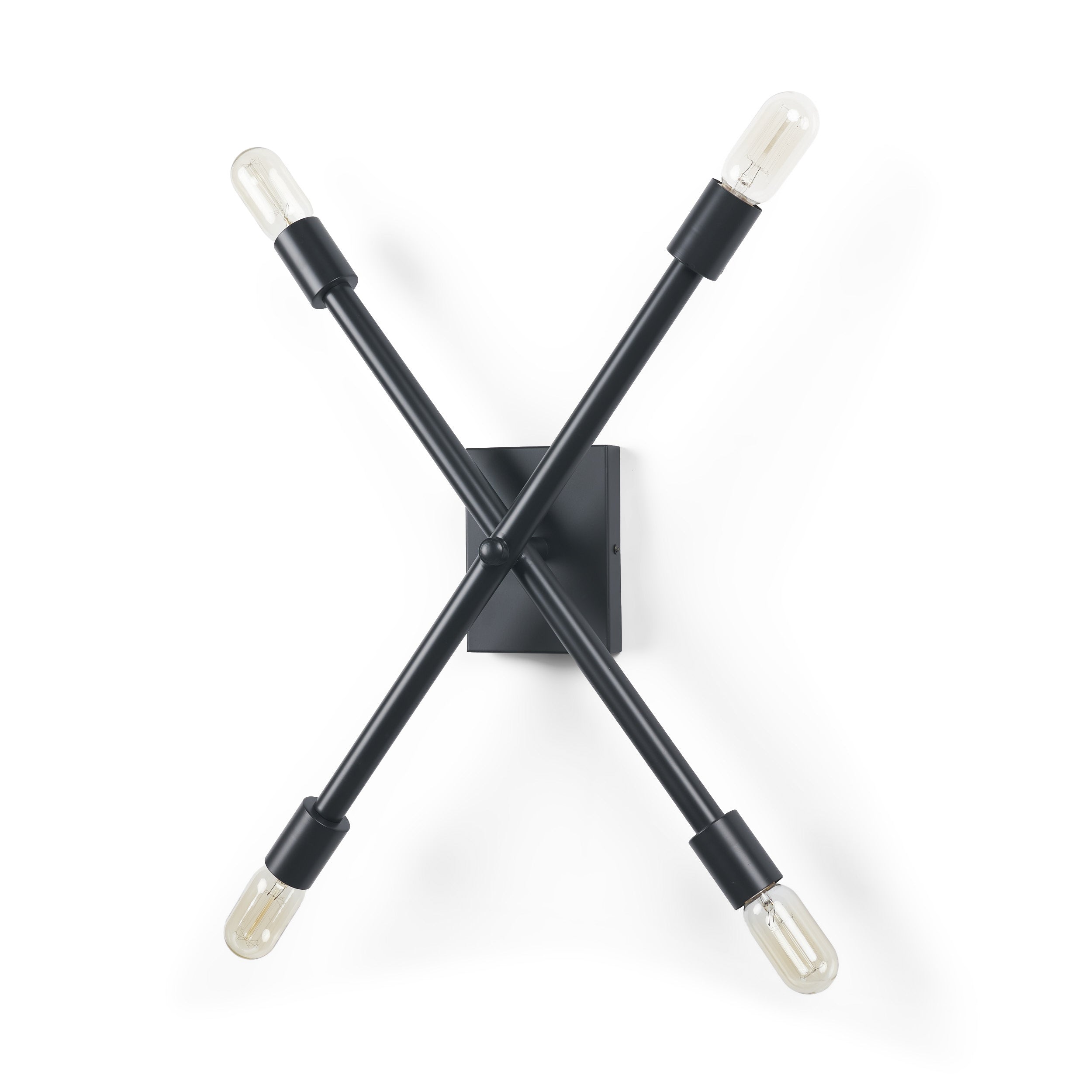 Xendi Black Toned Metal Sputnik Wall Sconce