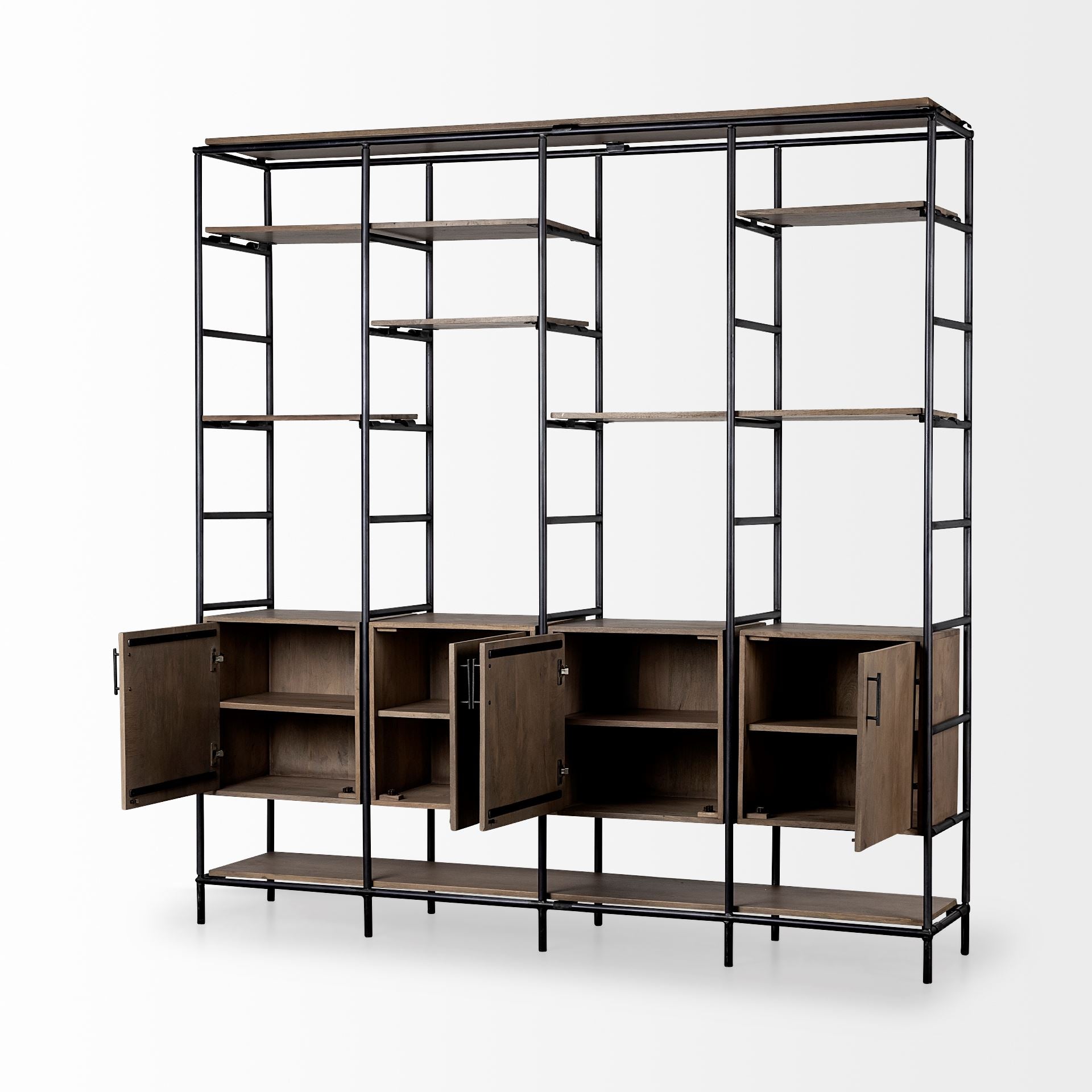Darius Medium Brown Wood and Metal Multi-Shelf Shelving Unit Bookcases & Shelves Mercana , Black Friday Sale Mercana Furniture Sale, Old Bones Co, Mid Century Furniture Sale, Four Hands Furniture, Black Friday Sale Darius Medium Brown Wood and Metal Multi-Shelf Shelving Unit,Gus Sale, Perigold Darius Medium Brown Wood and Metal Multi-Shelf Shelving Unit Bookcases & Shelves Black Friday Sale , Perigold Sale Darius Medium Brown Wood and Metal Multi-Shelf Shelving Unit,Darius Medium Brown Wood and Metal Multi-