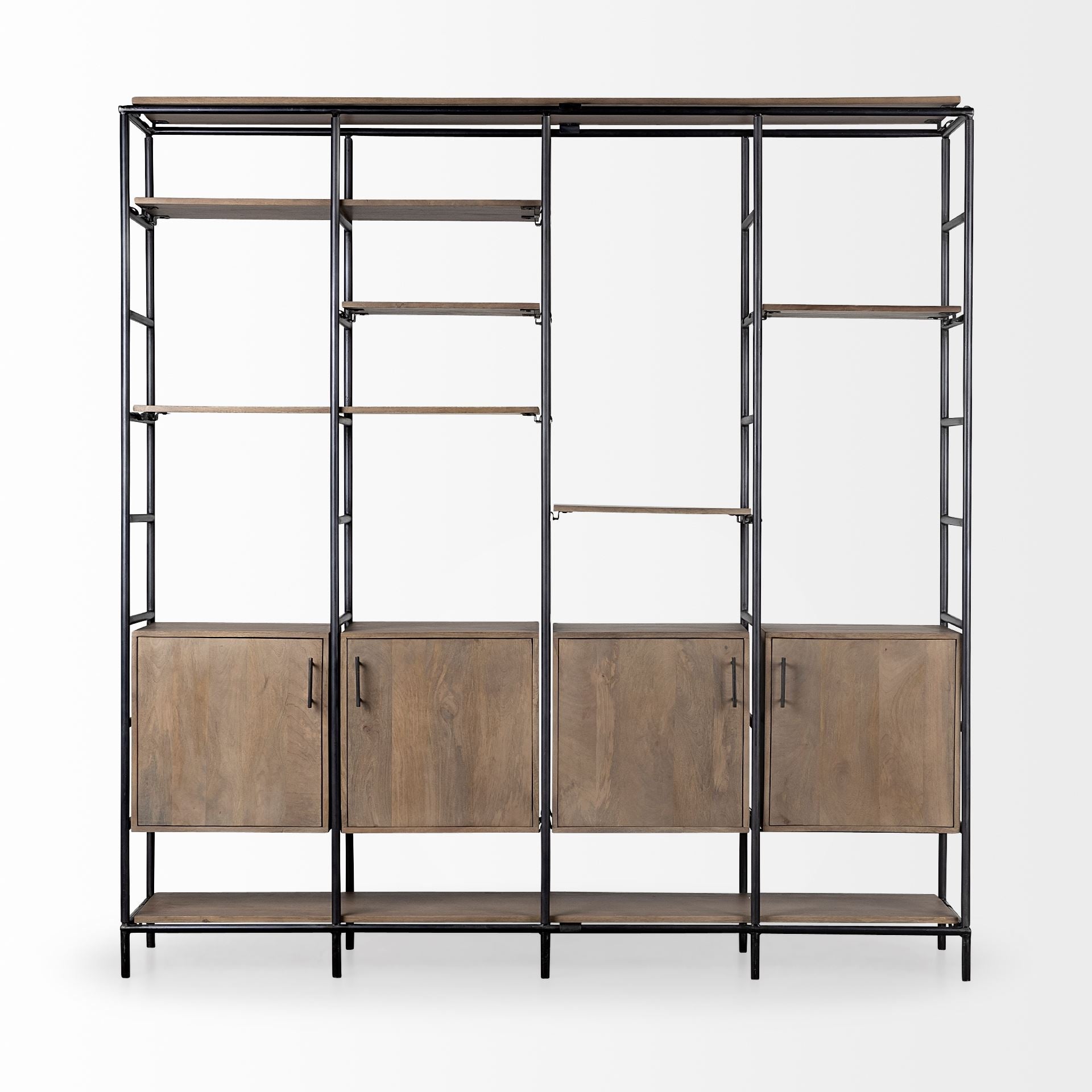 Darius Medium Brown Wood and Metal Multi-Shelf Shelving Unit Bookcases & Shelves Mercana , Black Friday Sale Mercana Furniture Sale, Old Bones Co, Mid Century Furniture Sale, Four Hands Furniture, Black Friday Sale Darius Medium Brown Wood and Metal Multi-Shelf Shelving Unit,Gus Sale, Perigold Darius Medium Brown Wood and Metal Multi-Shelf Shelving Unit Bookcases & Shelves Black Friday Sale , Perigold Sale Darius Medium Brown Wood and Metal Multi-Shelf Shelving Unit,Darius Medium Brown Wood and Metal Multi-